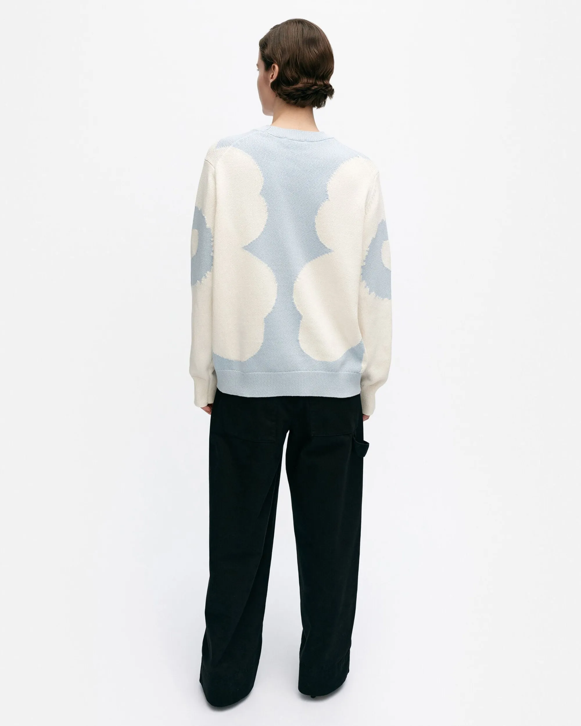 Marimekko Neuleet>Arkki Heijastus Unikko Puuvillaneulepusero