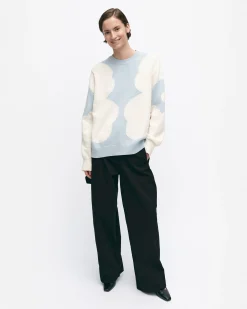 Marimekko Unisex>Arkki Heijastus Unikko Puuvillaneulepusero