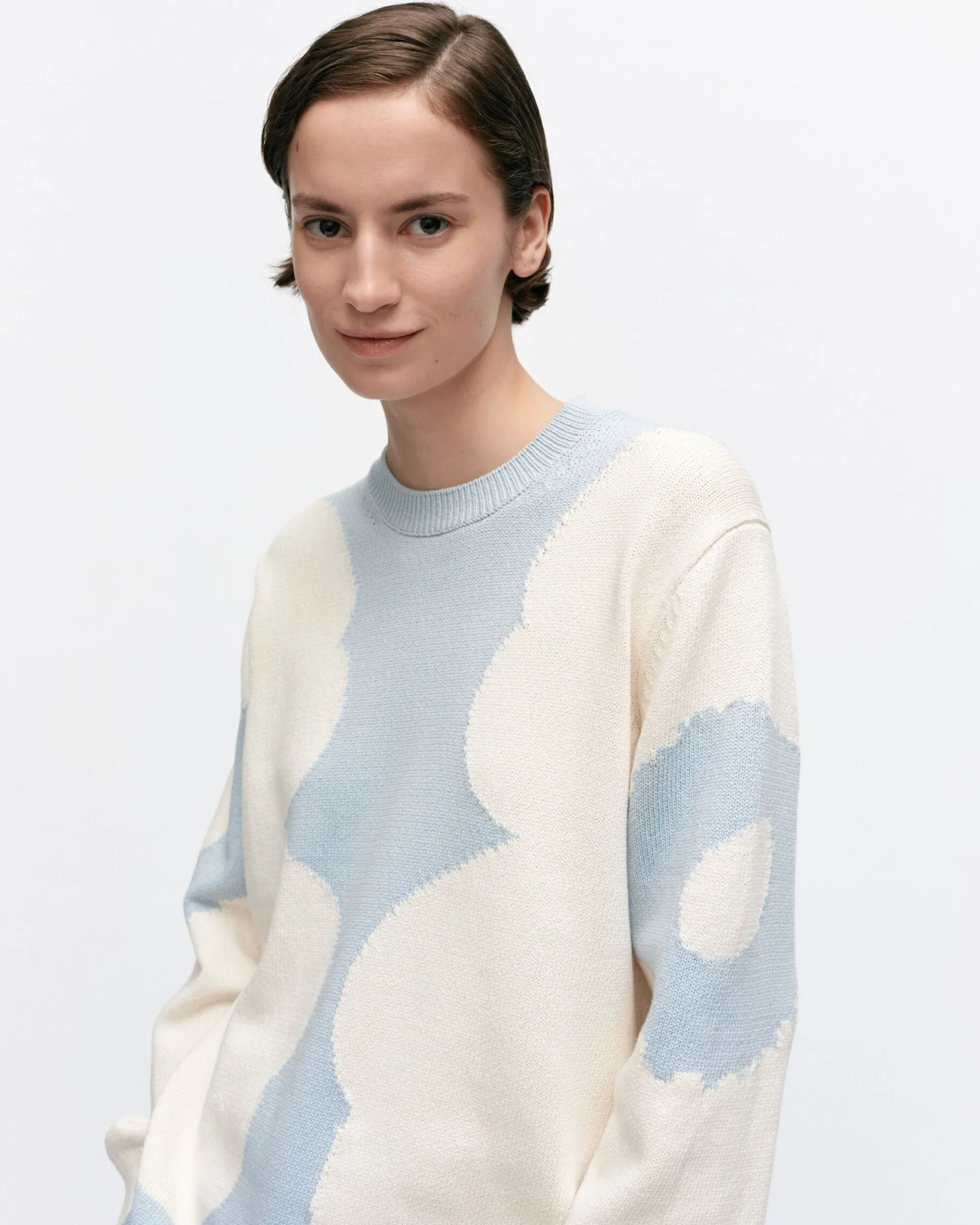 Marimekko Paidat Ja Tunikat>Arkki Heijastus Unikko Puuvillaneulepusero