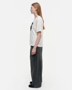 Marimekko Paidat Ja Tunikat>Erna Relaxed Unikko Placement T-Paita