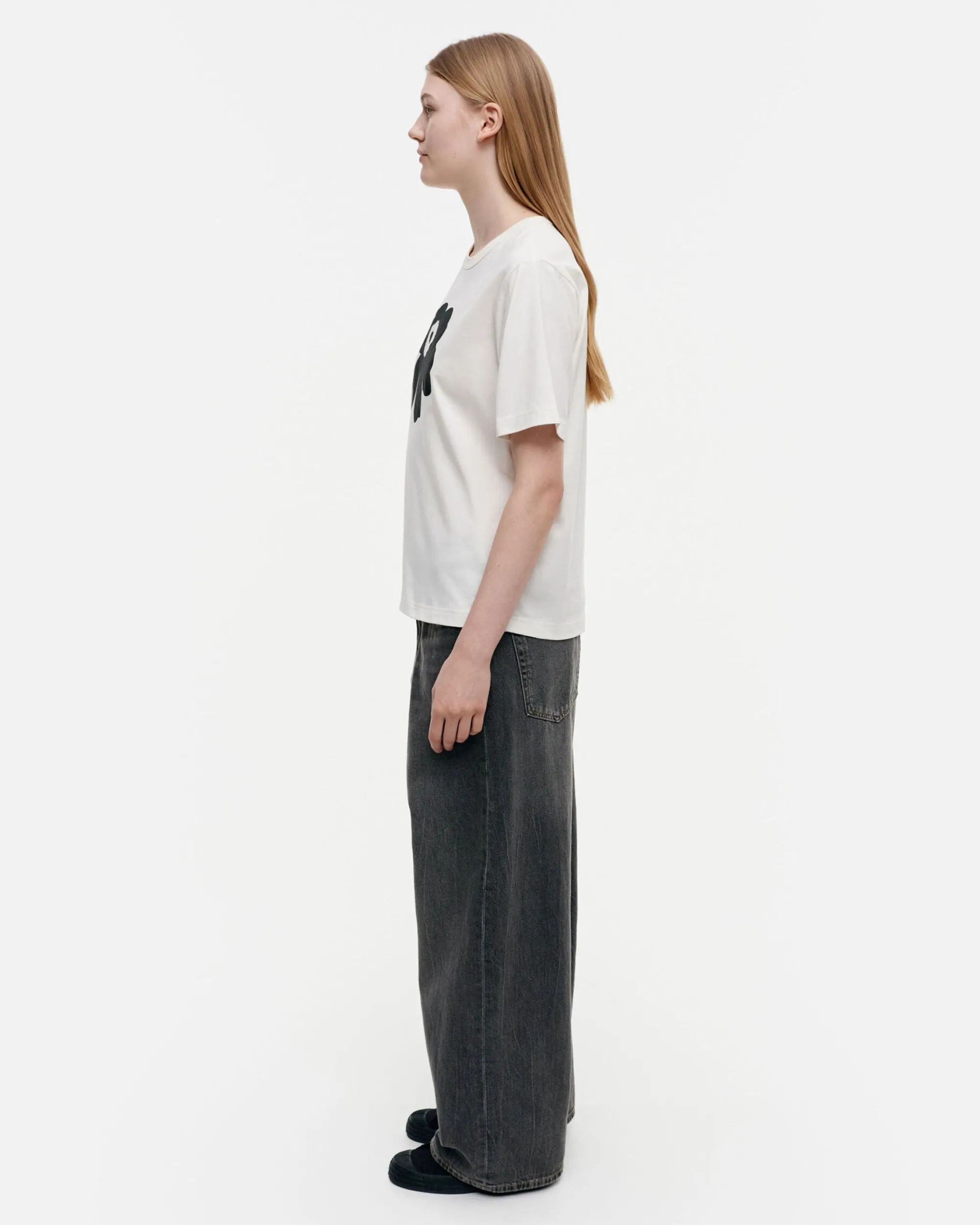 Marimekko Paidat Ja Tunikat>Erna Relaxed Unikko Placement T-Paita