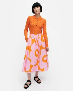 Marimekko Hameet>Garrel Unikko Puuvillapopliinihame
