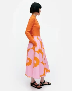 Marimekko Hameet>Garrel Unikko Puuvillapopliinihame