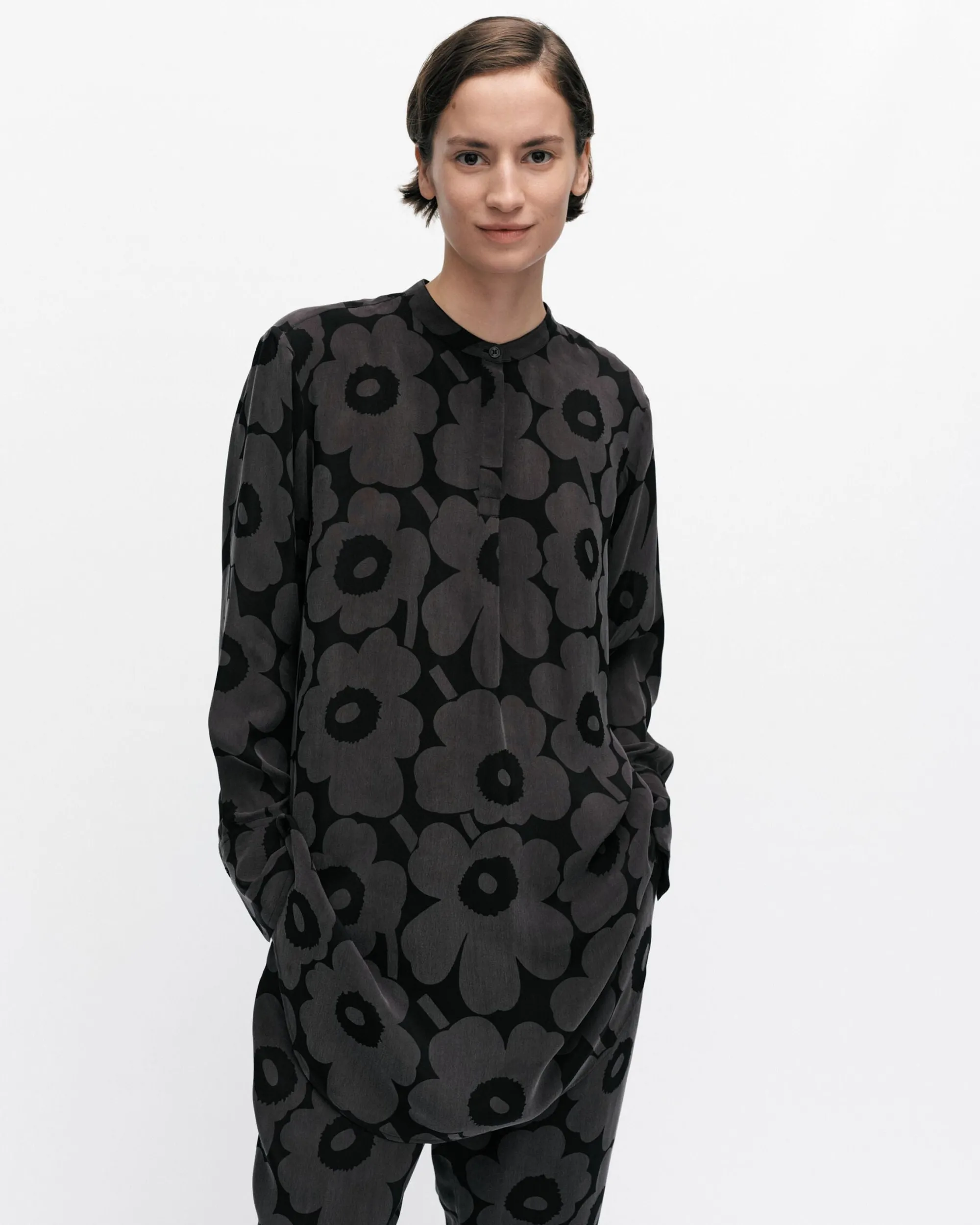Marimekko Paidat Ja Tunikat>Hurmaava Unikko Kupropaita