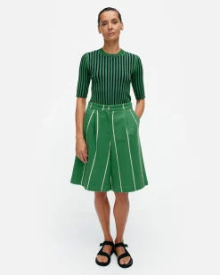 Marimekko Housut>Hyu00F6Ky Vesi Puuvillapellavashortsit