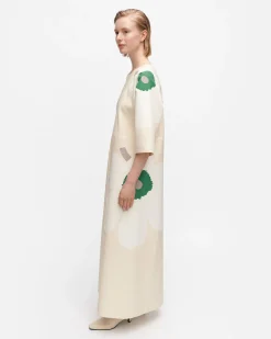Marimekko Mekot>Kaiku Heijastus Unikko Puuvillapellavamekko