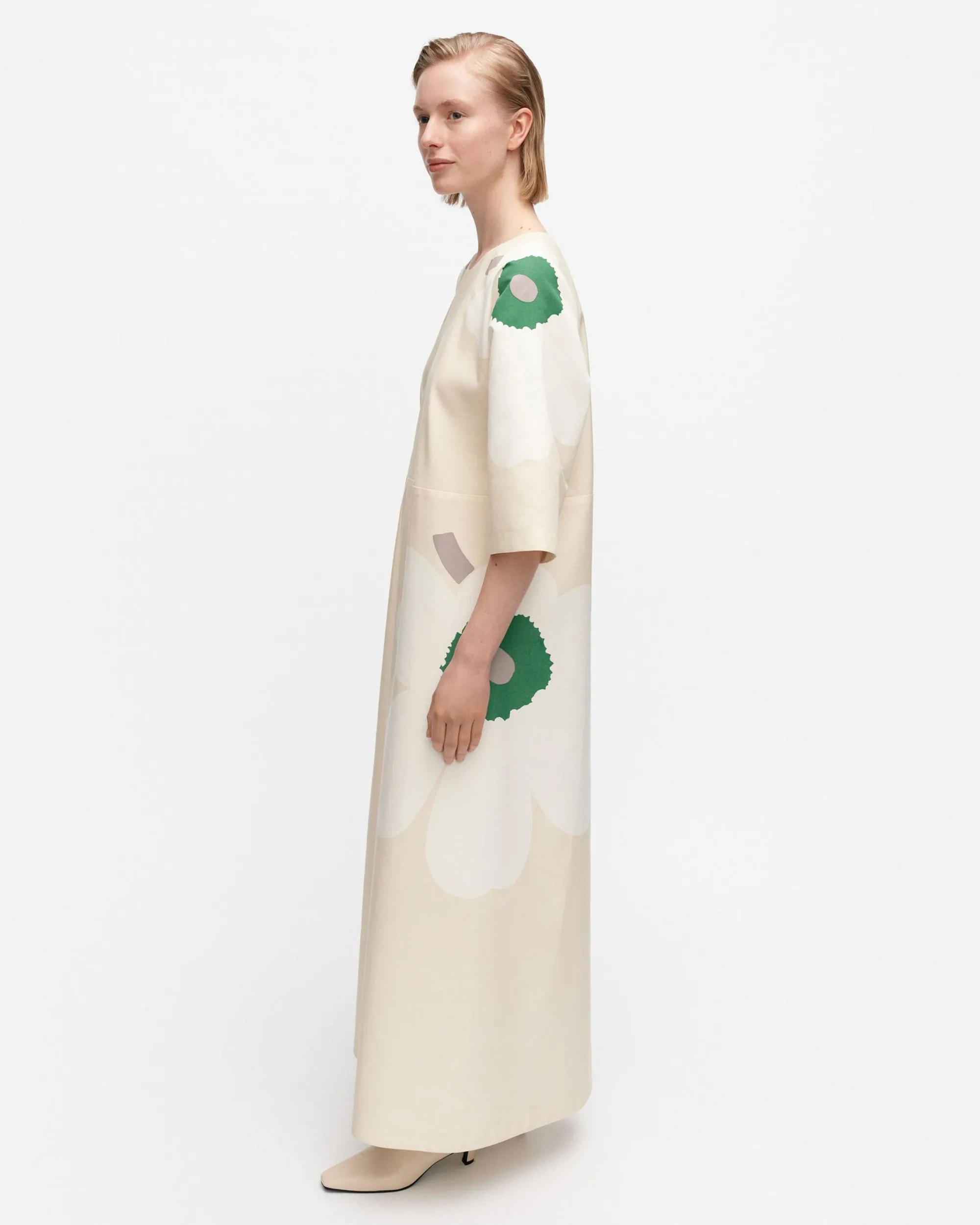 Marimekko Mekot>Kaiku Heijastus Unikko Puuvillapellavamekko