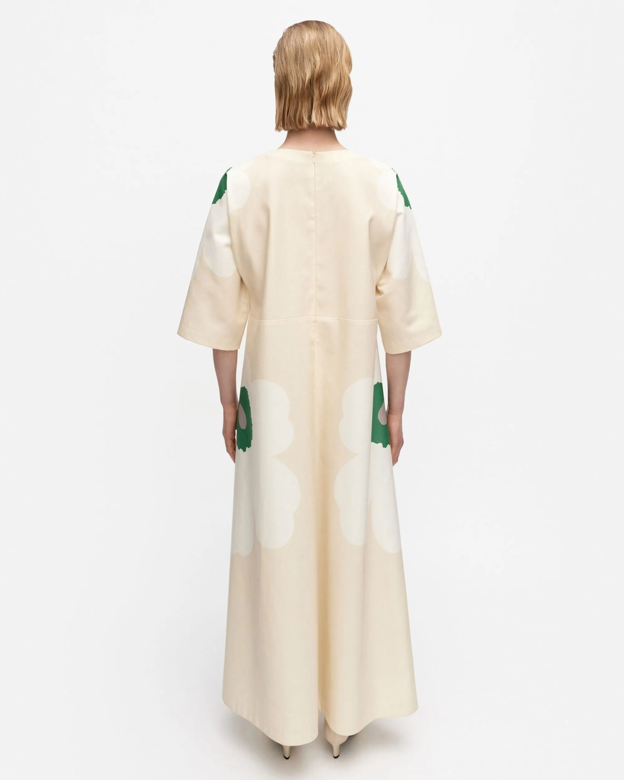 Marimekko Mekot>Kaiku Heijastus Unikko Puuvillapellavamekko