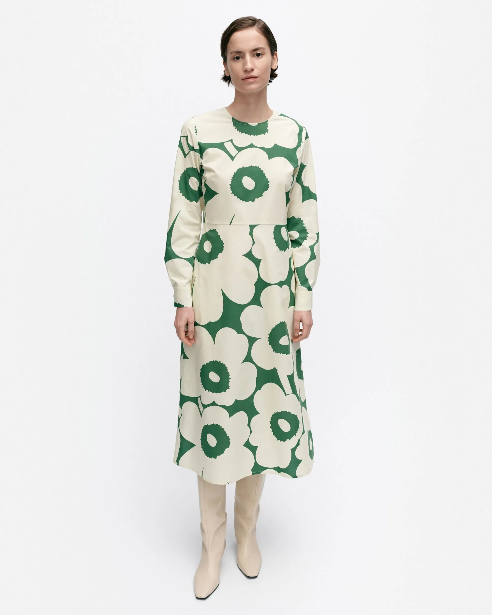 Marimekko Mekot>Katse Unikko Puuvillapopliinimekko