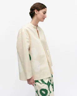 Marimekko Paidat Ja Tunikat>Kerran Heijastus Unikko Puuvillapellavapaita