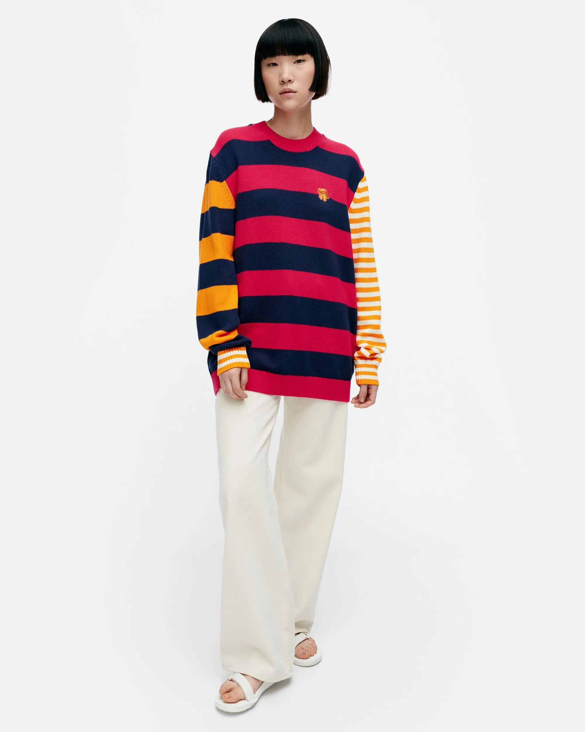 Marimekko Unisex>Kioski Kesu00E4Koju Maalis Patja Puuvillaneulepaita
