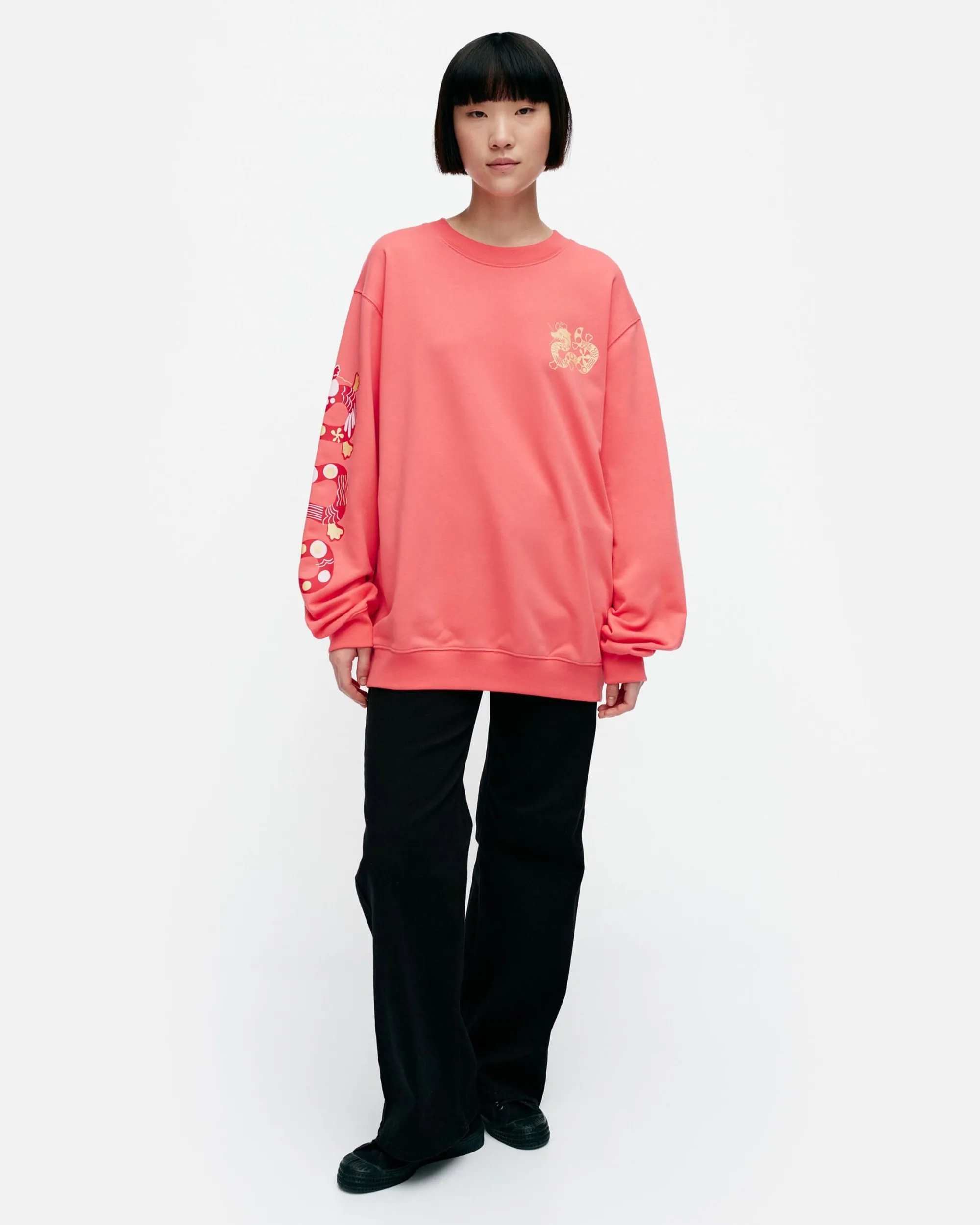 Marimekko Unisex>Kioski Loisto Jalo Placement Collegepaita
