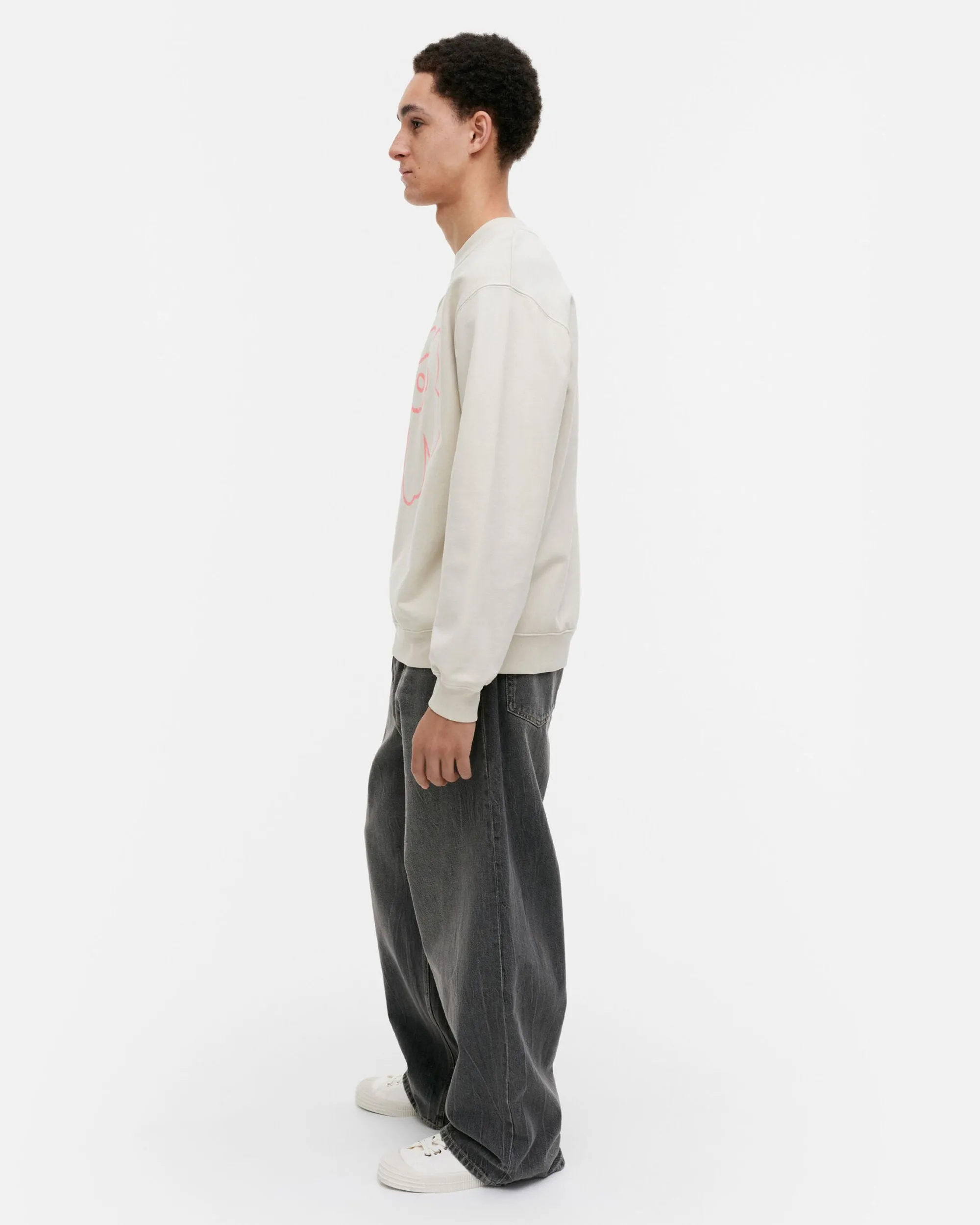 Marimekko Unisex>Kioski Loisto Piirto Unikko Placement Collegepaita