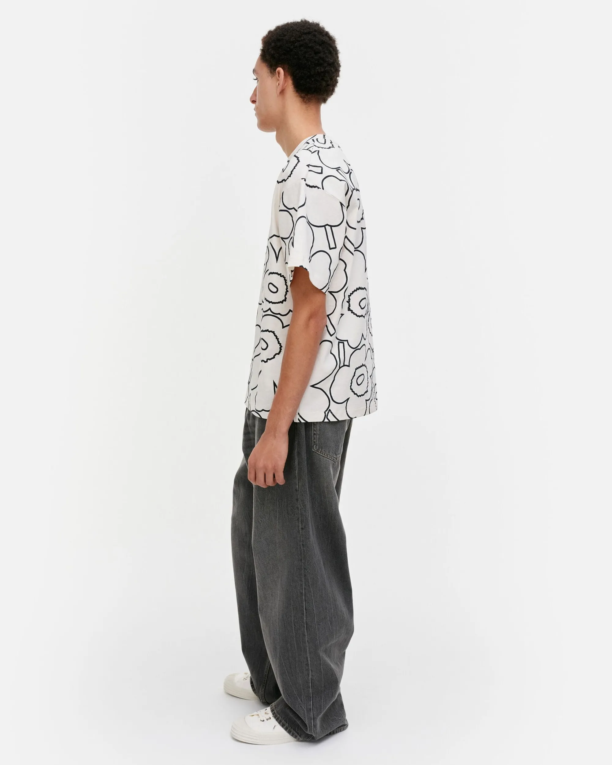 Marimekko Unisex>Kioski Nopeus Pieni Piirto Unikko T-Paita