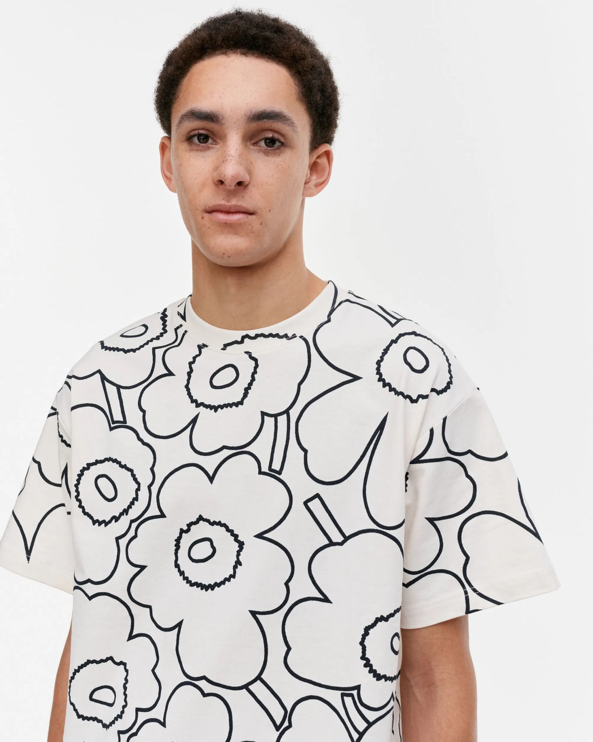 Marimekko Unisex>Kioski Nopeus Pieni Piirto Unikko T-Paita