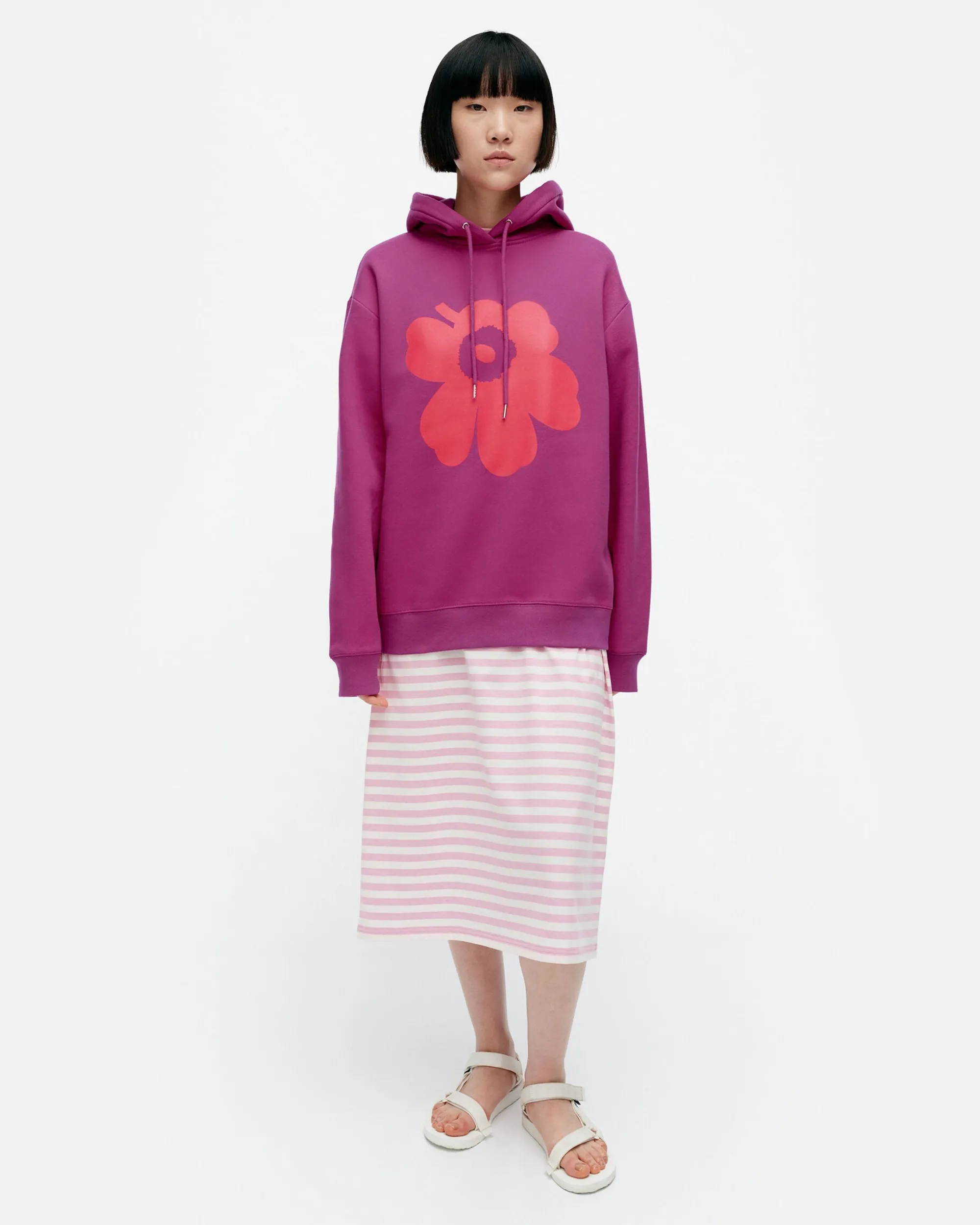 Marimekko Paidat Ja Tunikat>Kioski Runoja Unikko Placement Huppari