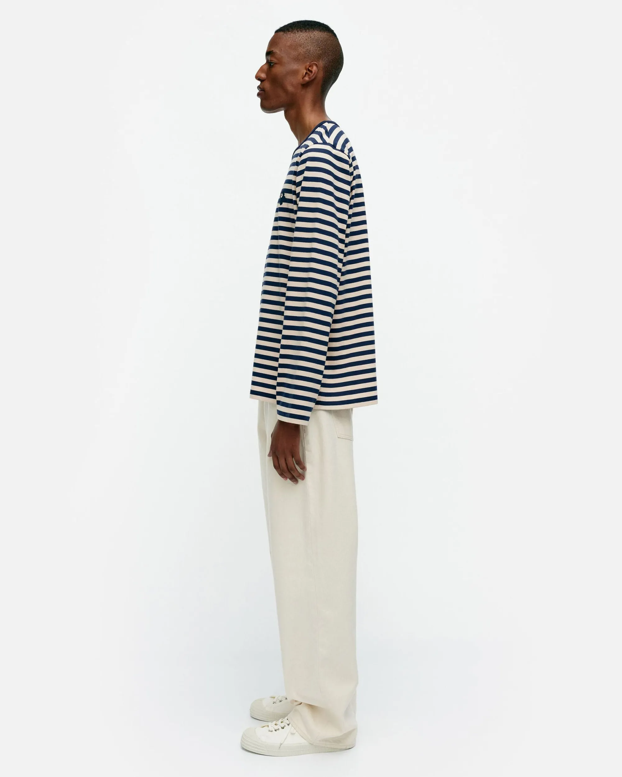 Marimekko Unisex>Kioski Tasaraita Men Longsleeve Trikoopaita