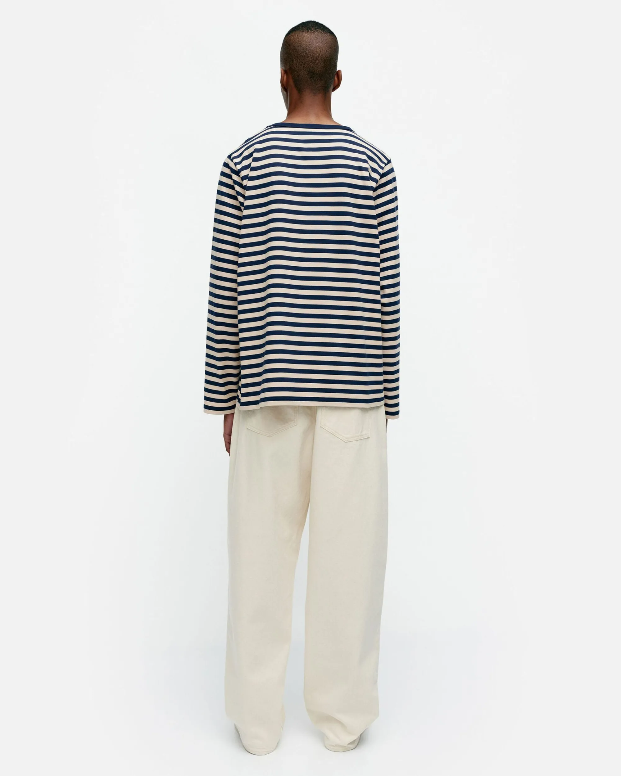 Marimekko Unisex>Kioski Tasaraita Men Longsleeve Trikoopaita