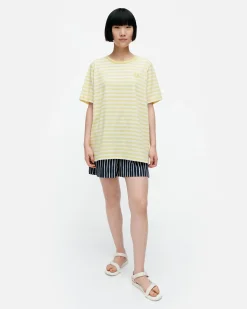 Marimekko Paidat Ja Tunikat>Kioski Tasaraita Men Shortsleeve T-Paita