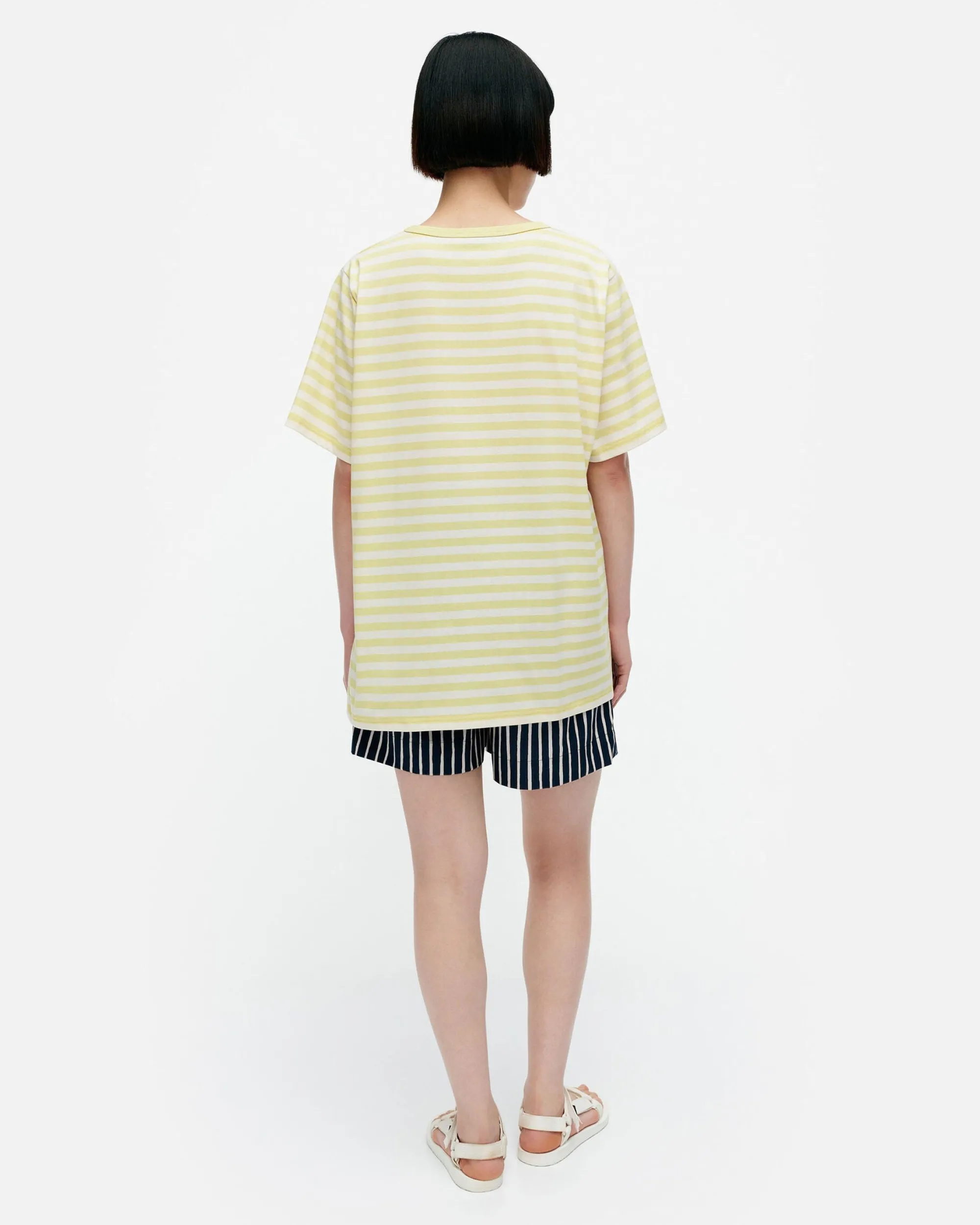 Marimekko Paidat Ja Tunikat>Kioski Tasaraita Men Shortsleeve T-Paita