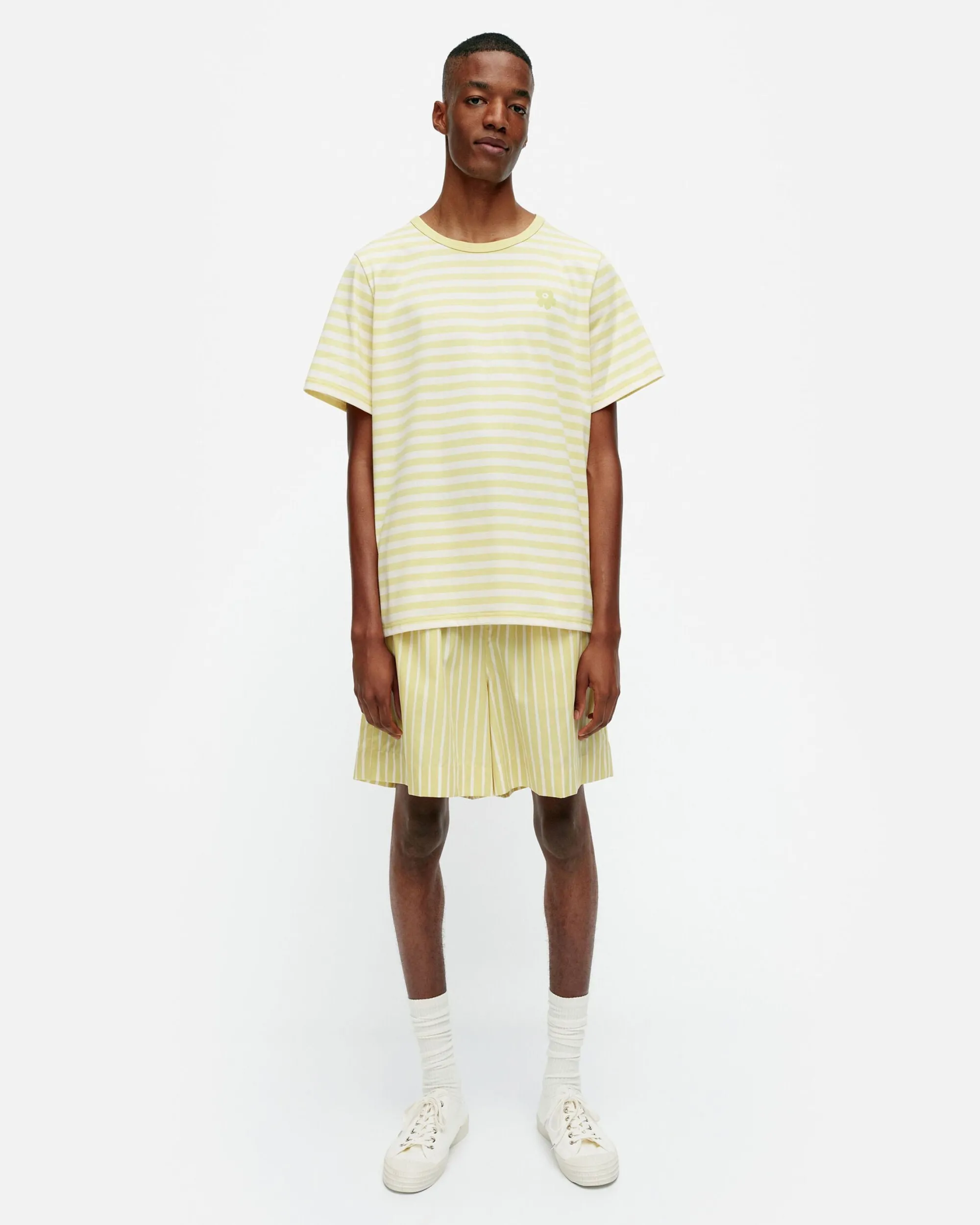 Marimekko Paidat Ja Tunikat>Kioski Tasaraita Men Shortsleeve T-Paita