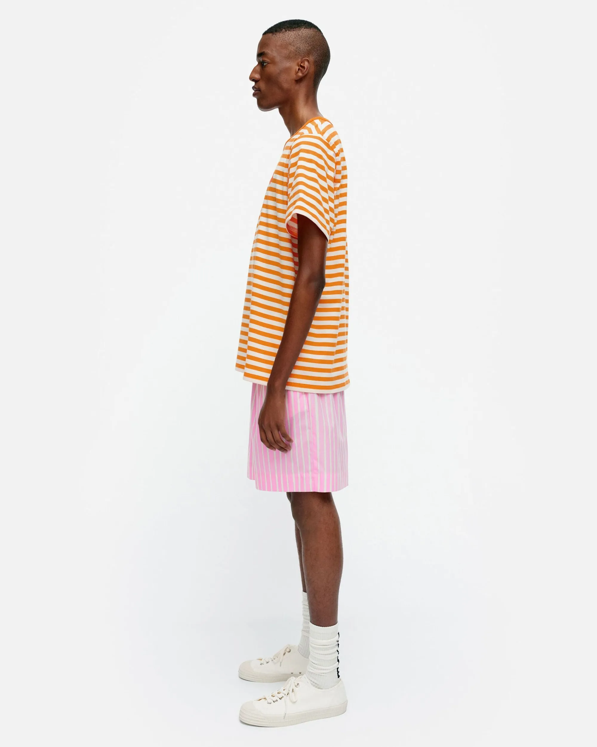 Marimekko Paidat Ja Tunikat>Kioski Tasaraita Men Shortsleeve T-Paita
