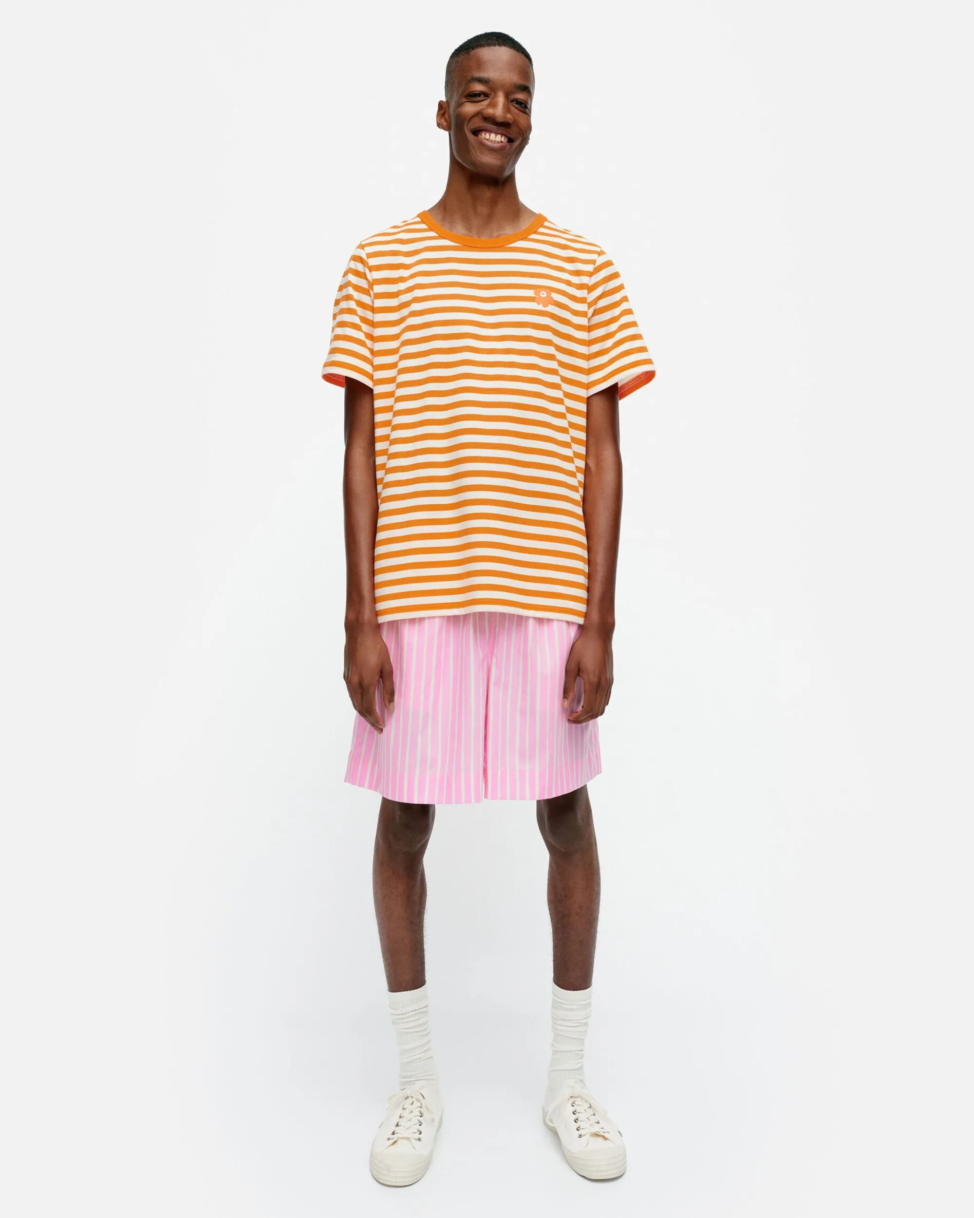 Marimekko Unisex>Kioski Tasaraita Men Shortsleeve T-Paita