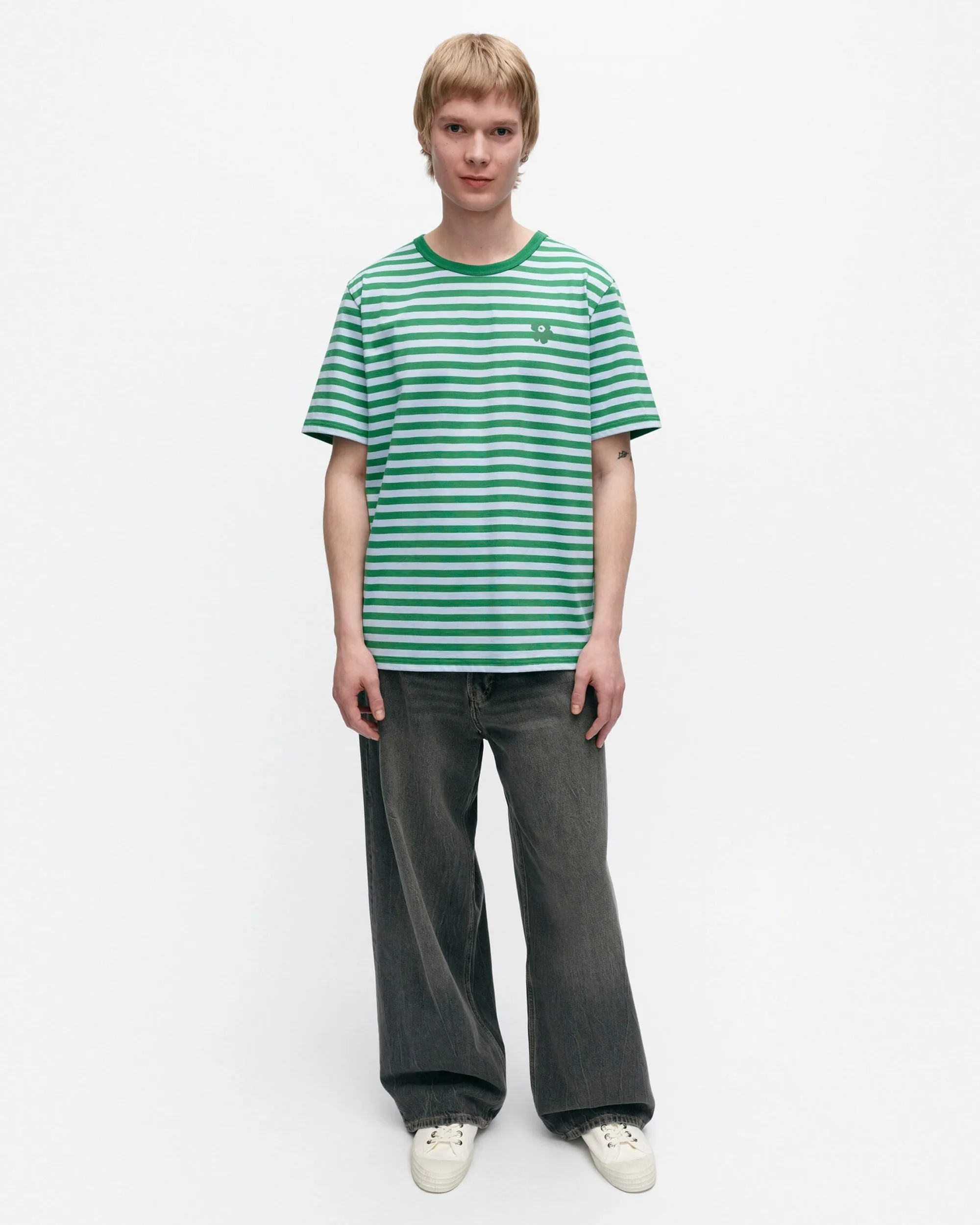 Marimekko Paidat Ja Tunikat>Kioski Tasaraita Menu00B4S Shortsleeve T-Paita