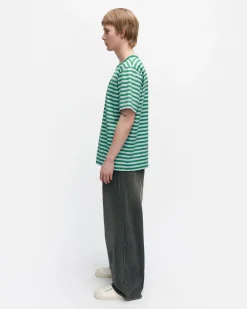 Marimekko Paidat Ja Tunikat>Kioski Tasaraita Menu00B4S Shortsleeve T-Paita