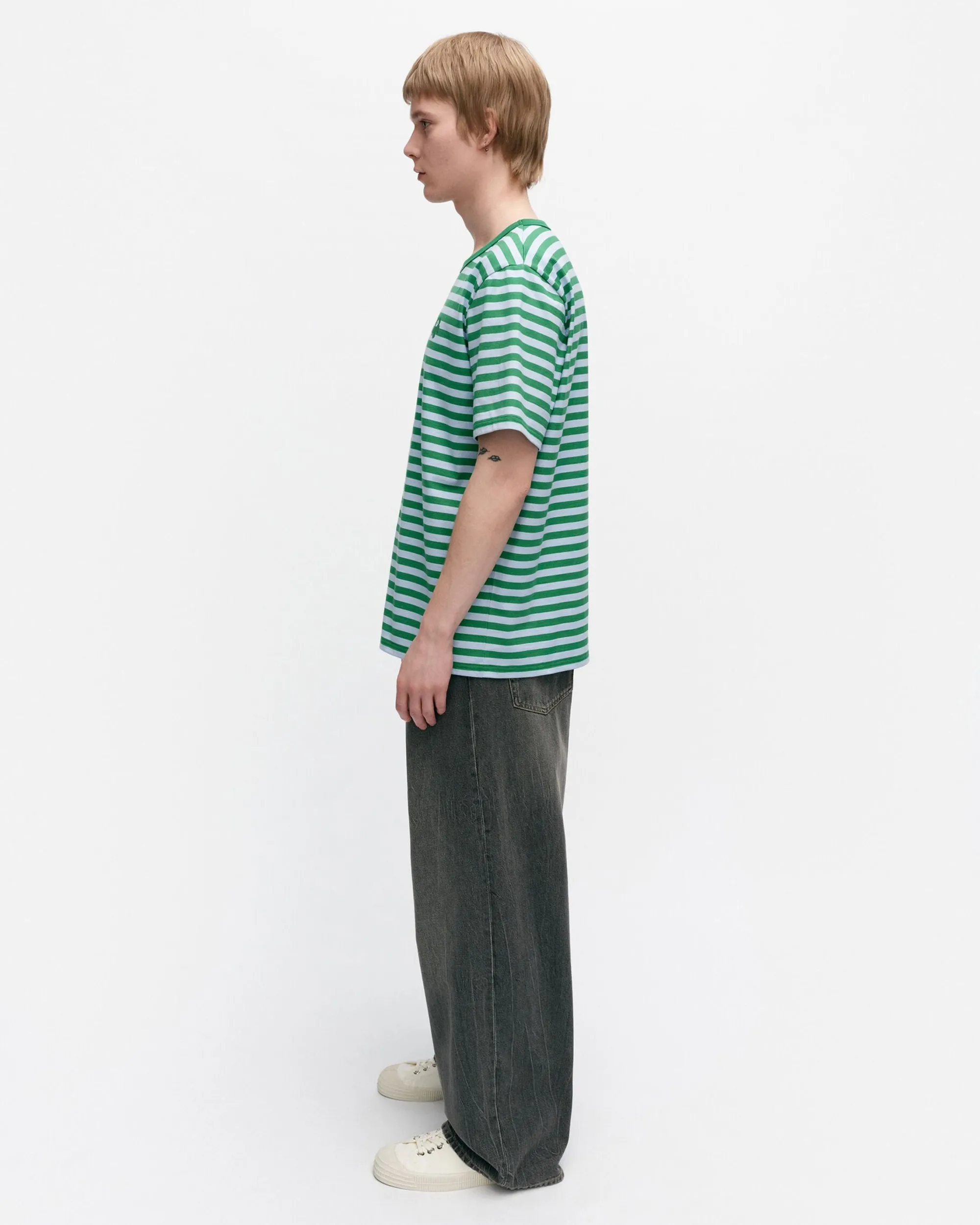 Marimekko Paidat Ja Tunikat>Kioski Tasaraita Menu00B4S Shortsleeve T-Paita