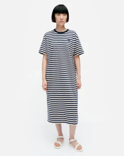 Marimekko Mekot>Kioski Tasaraita Oversized Trikoomekko
