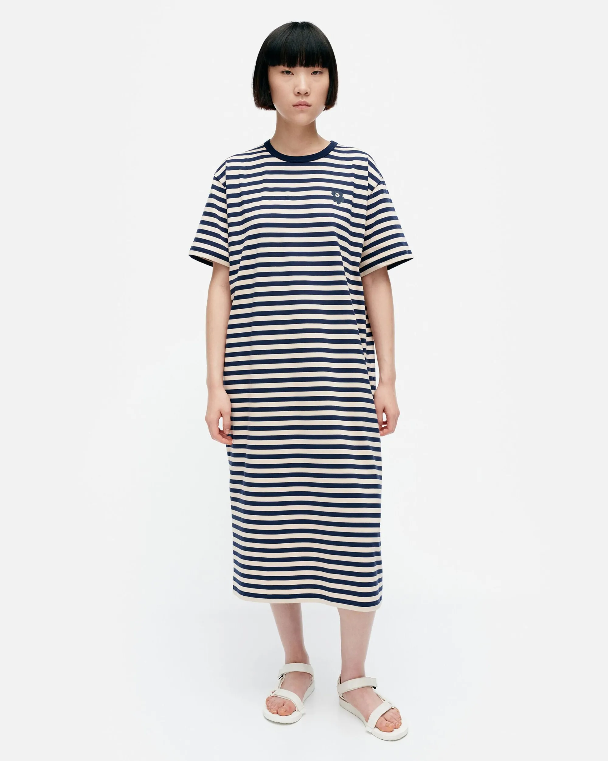 Marimekko Mekot>Kioski Tasaraita Oversized Trikoomekko
