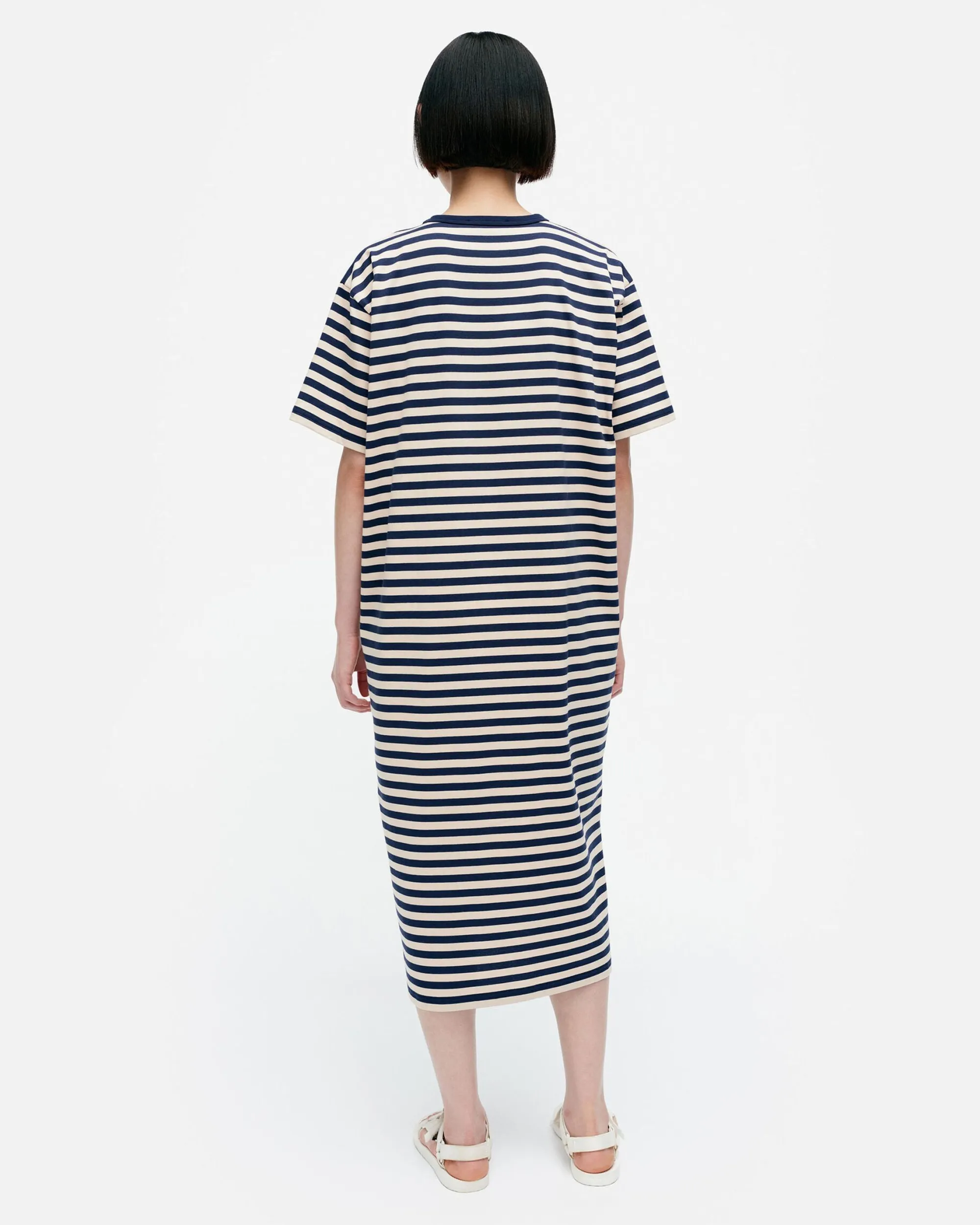 Marimekko Mekot>Kioski Tasaraita Oversized Trikoomekko