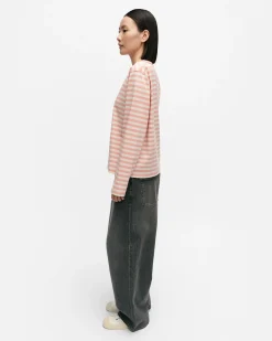 Marimekko Paidat Ja Tunikat>Kioski Tasaraita Relaxed Longsleeve Trikoopaita