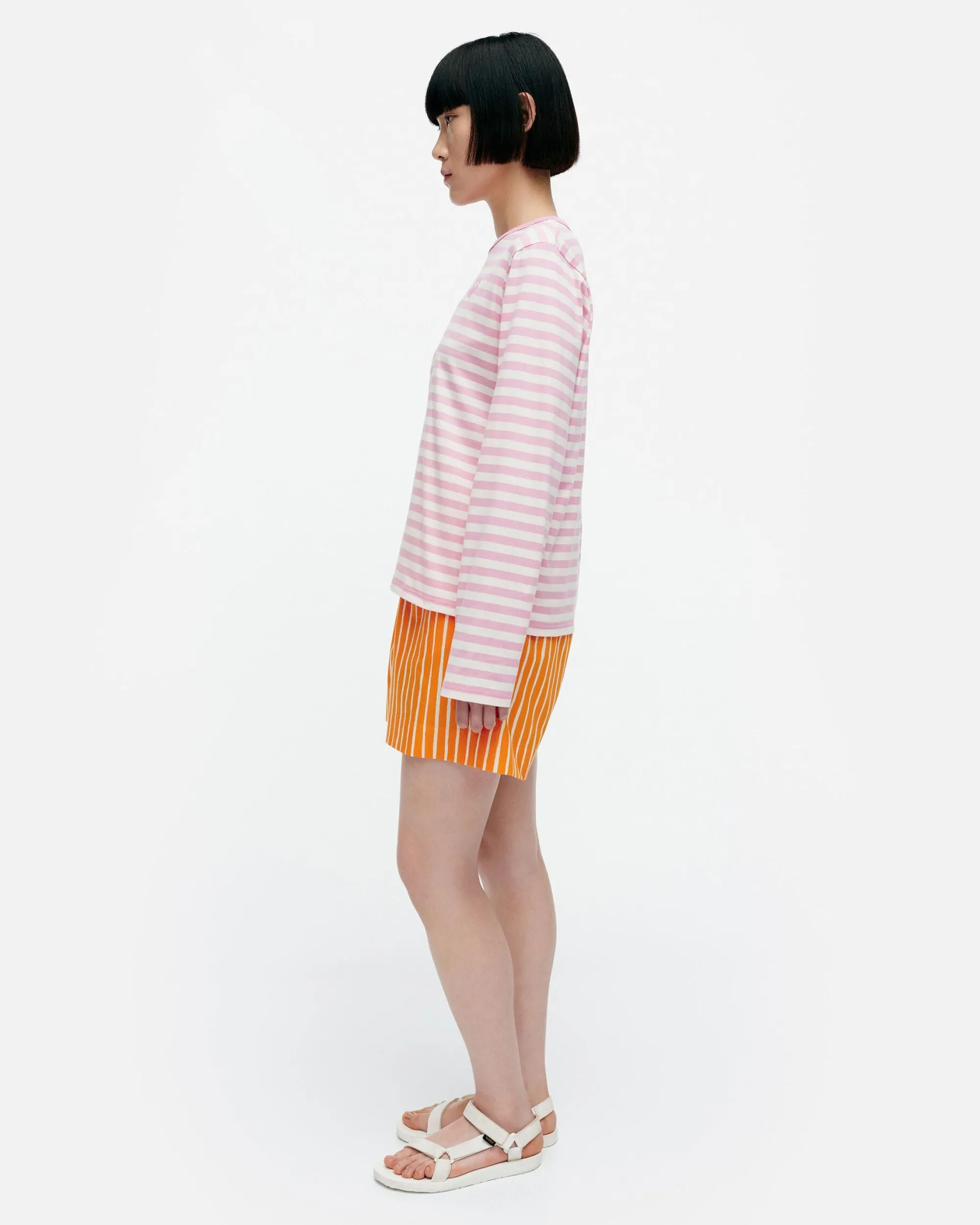 Marimekko Paidat Ja Tunikat>Kioski Tasaraita Relaxed Longsleeve Trikoopaita