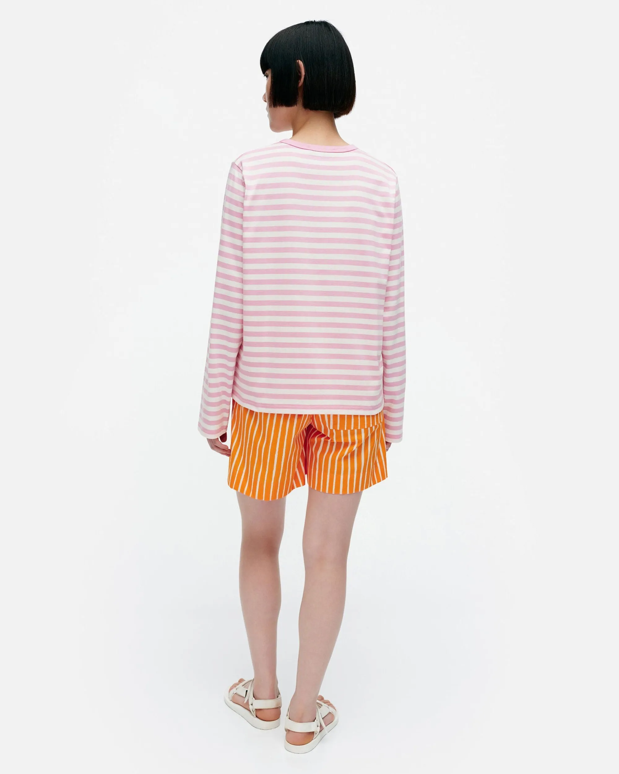 Marimekko Paidat Ja Tunikat>Kioski Tasaraita Relaxed Longsleeve Trikoopaita