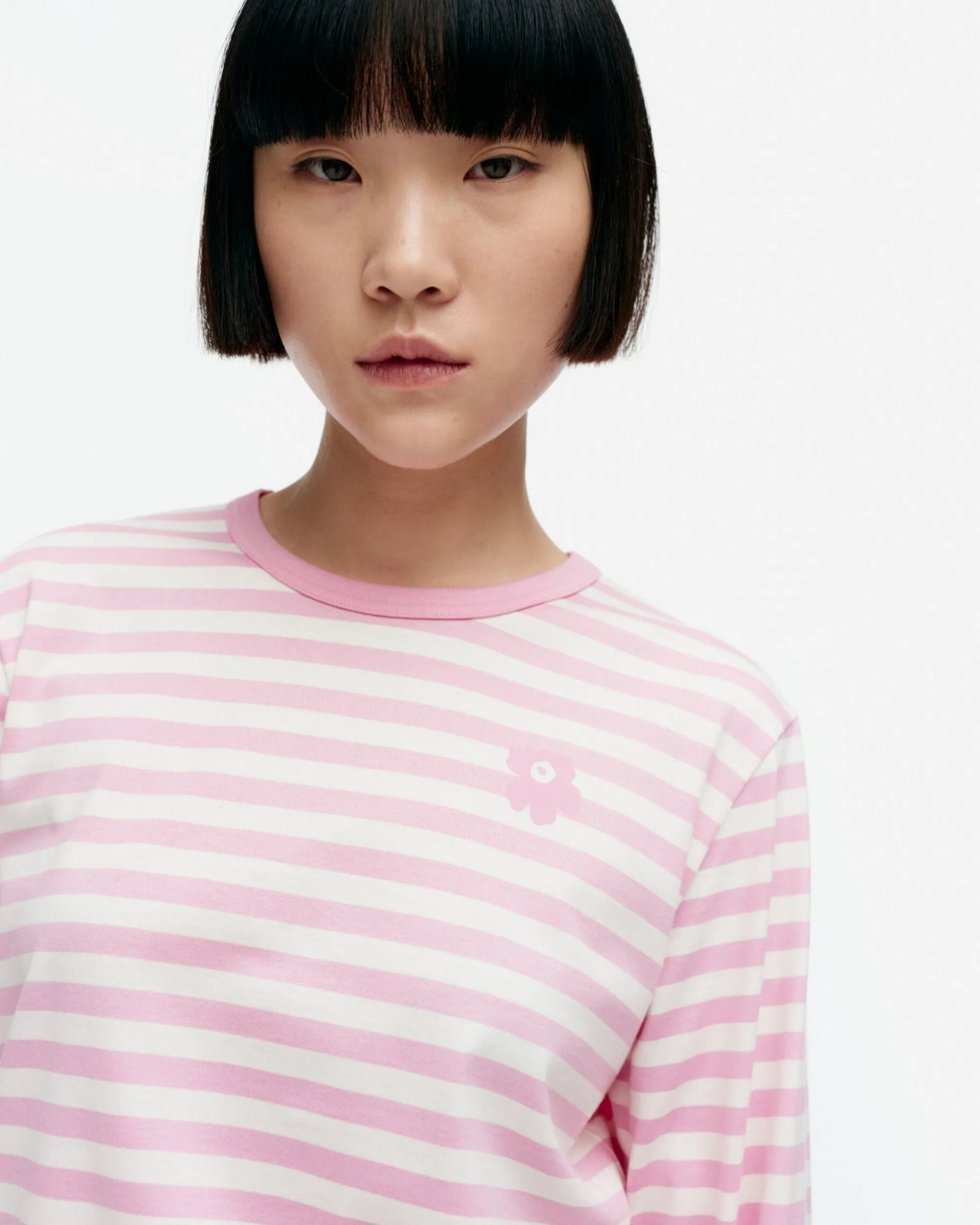 Marimekko Paidat Ja Tunikat>Kioski Tasaraita Relaxed Longsleeve Trikoopaita