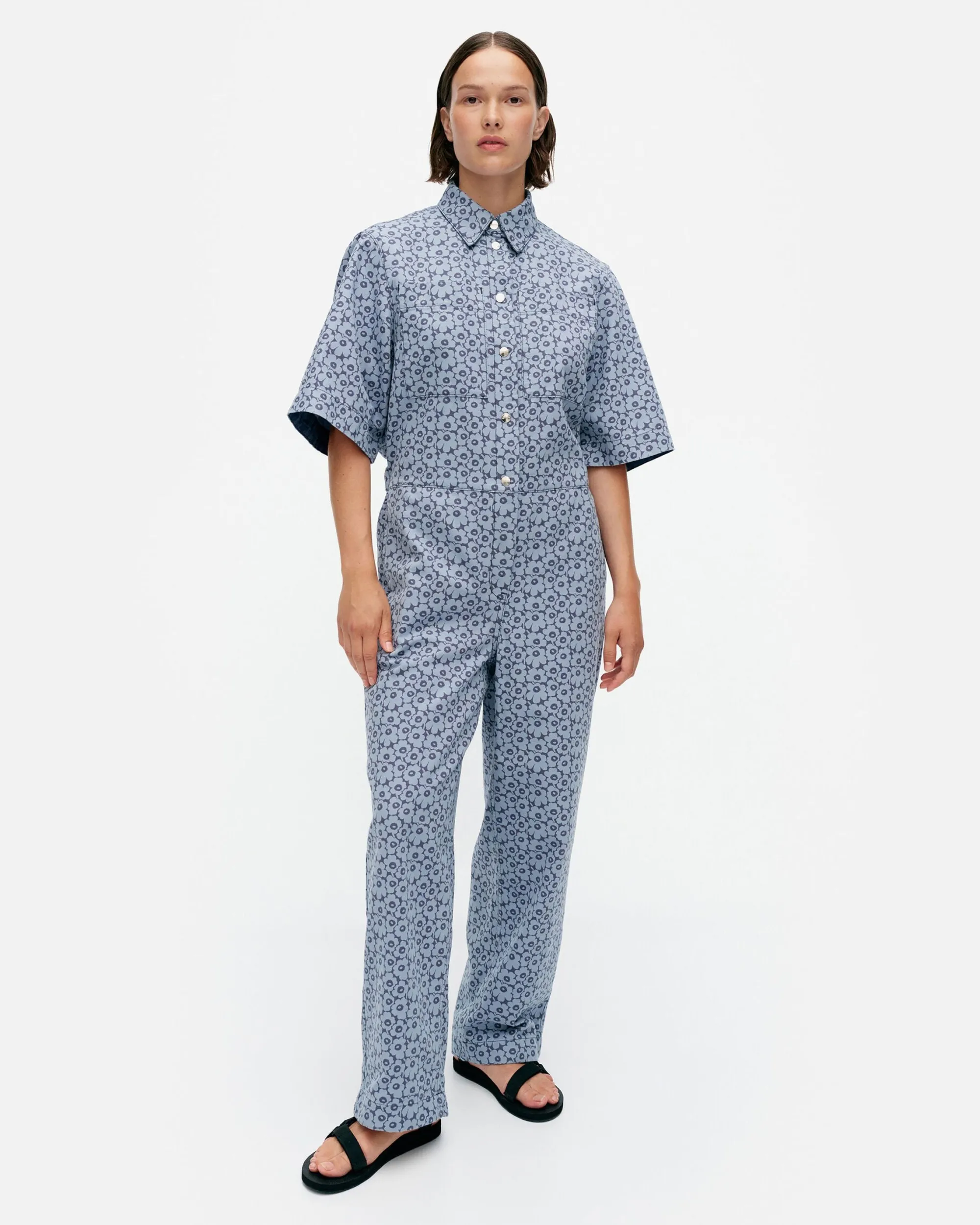 Marimekko Paidat Ja Tunikat>Kukkein Unikko Puuvillahaalari