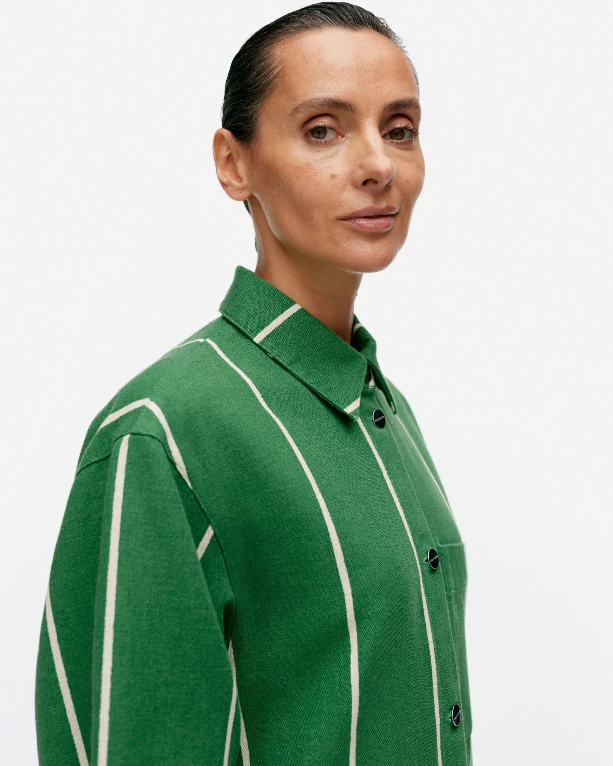 Marimekko Takit Ja Jakut>Kulmat Vesi Puuvillapellavapaitatakki