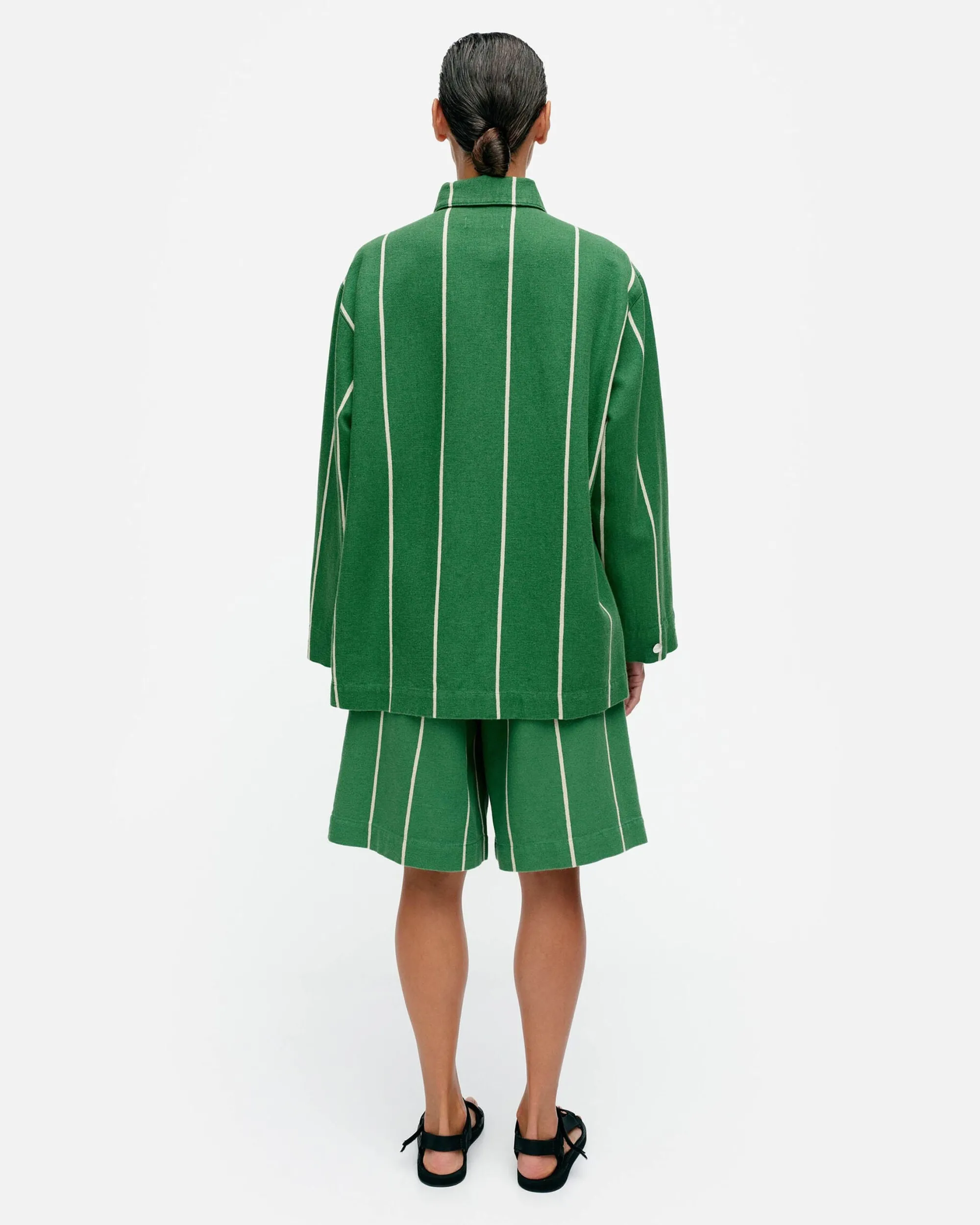 Marimekko Paidat Ja Tunikat>Kulmat Vesi Puuvillapellavapaitatakki