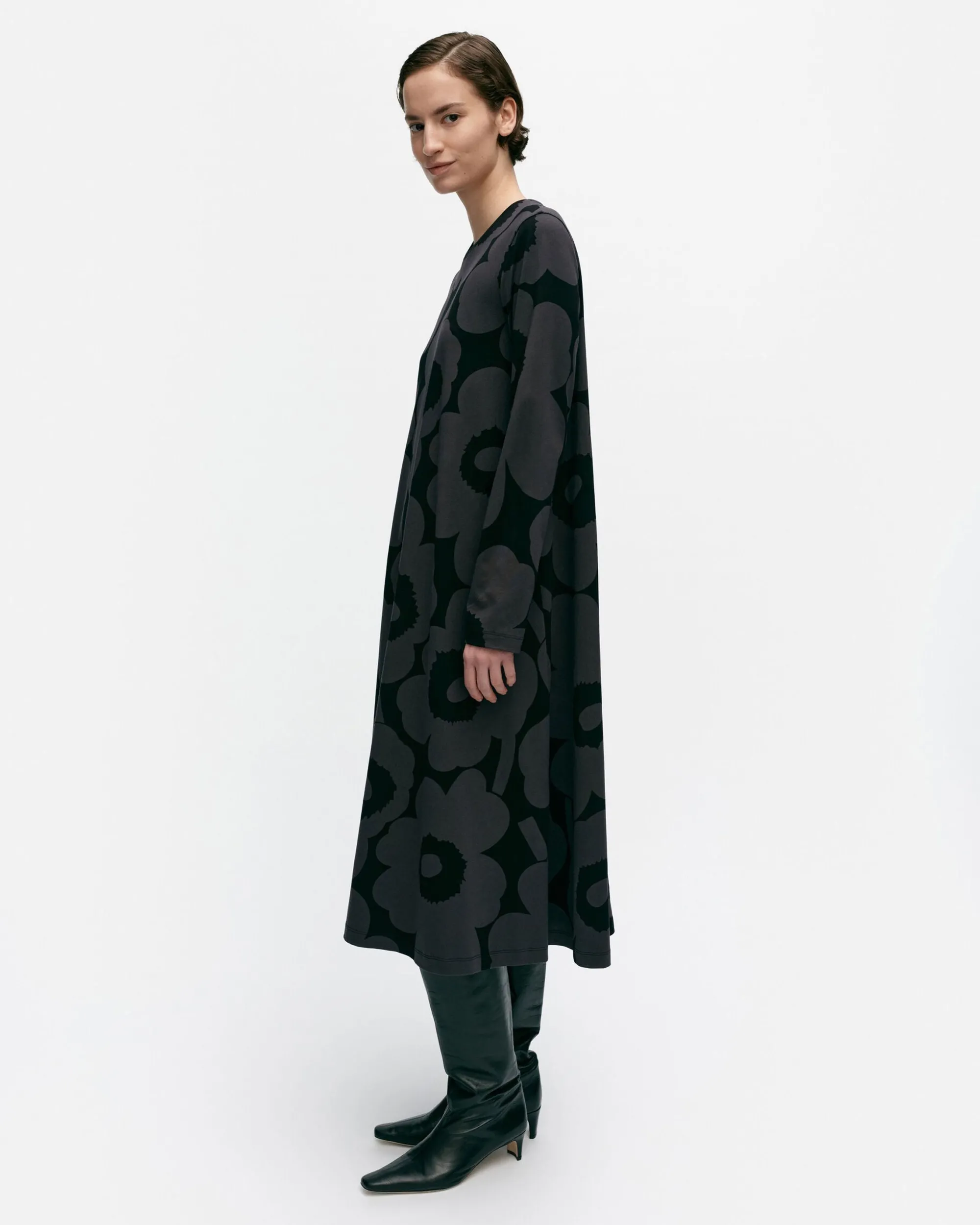 Marimekko Mekot>Lehtokielo Unikko Trikoomekko