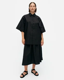 Marimekko Paidat Ja Tunikat>Meara Mini Unikko Puuvillapopliinitunika