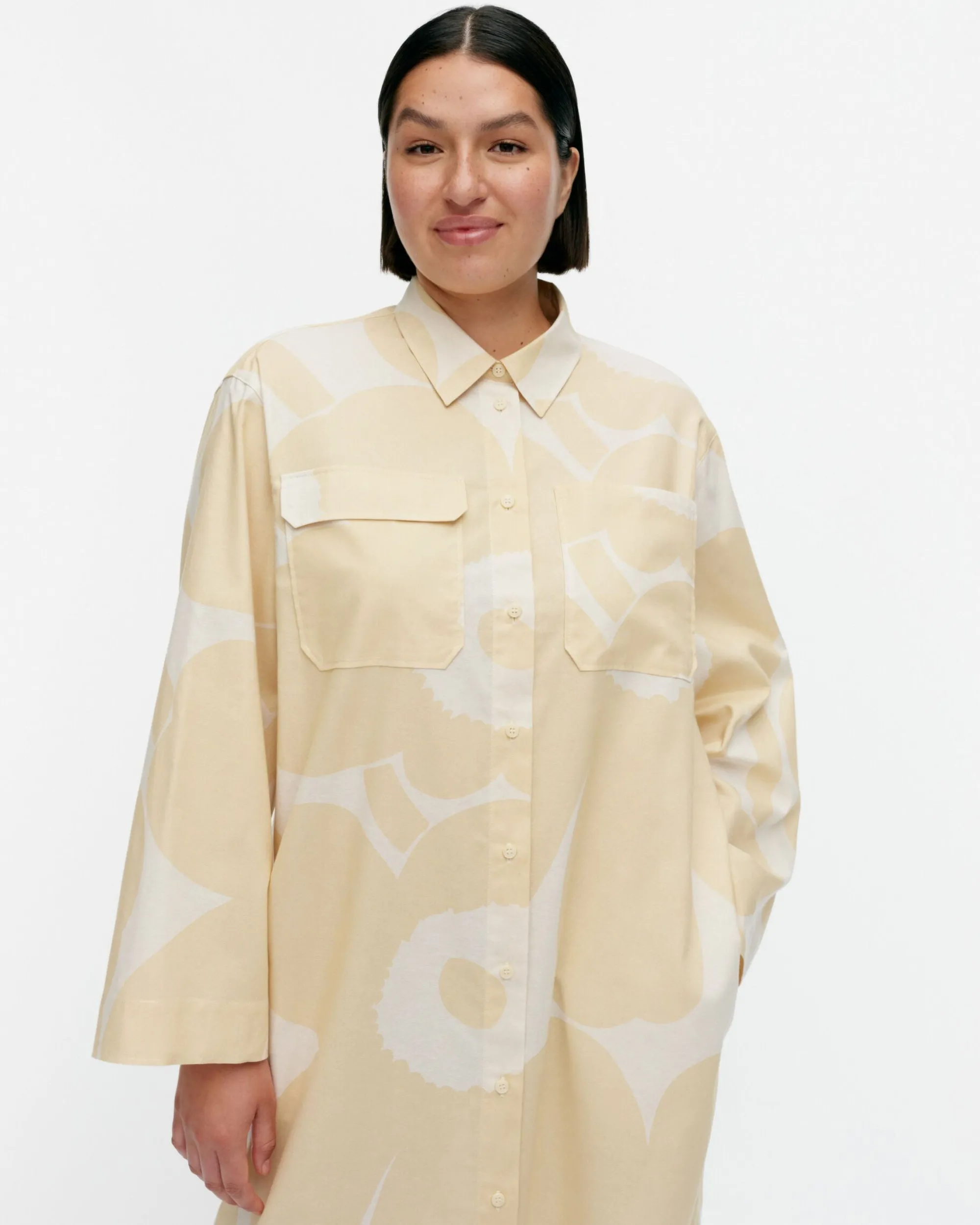 Marimekko Mekot>Monokromi Unikko Puuvillamekko