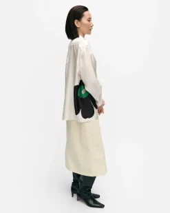 Marimekko Paidat Ja Tunikat>Outi Heijastus Unikko Silkkipaita