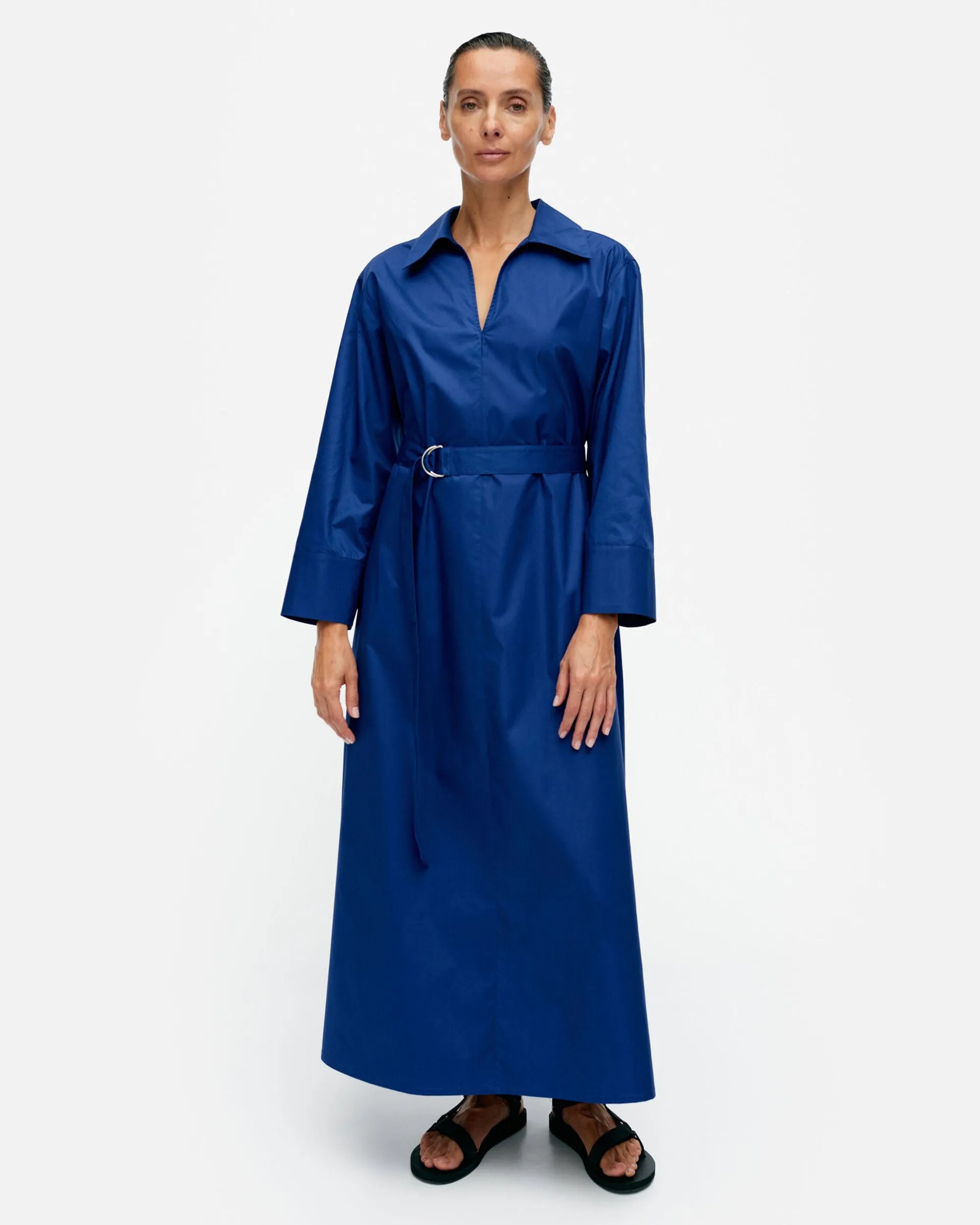 Marimekko Mekot>Perenna Solid Puuvillapopliinimekko