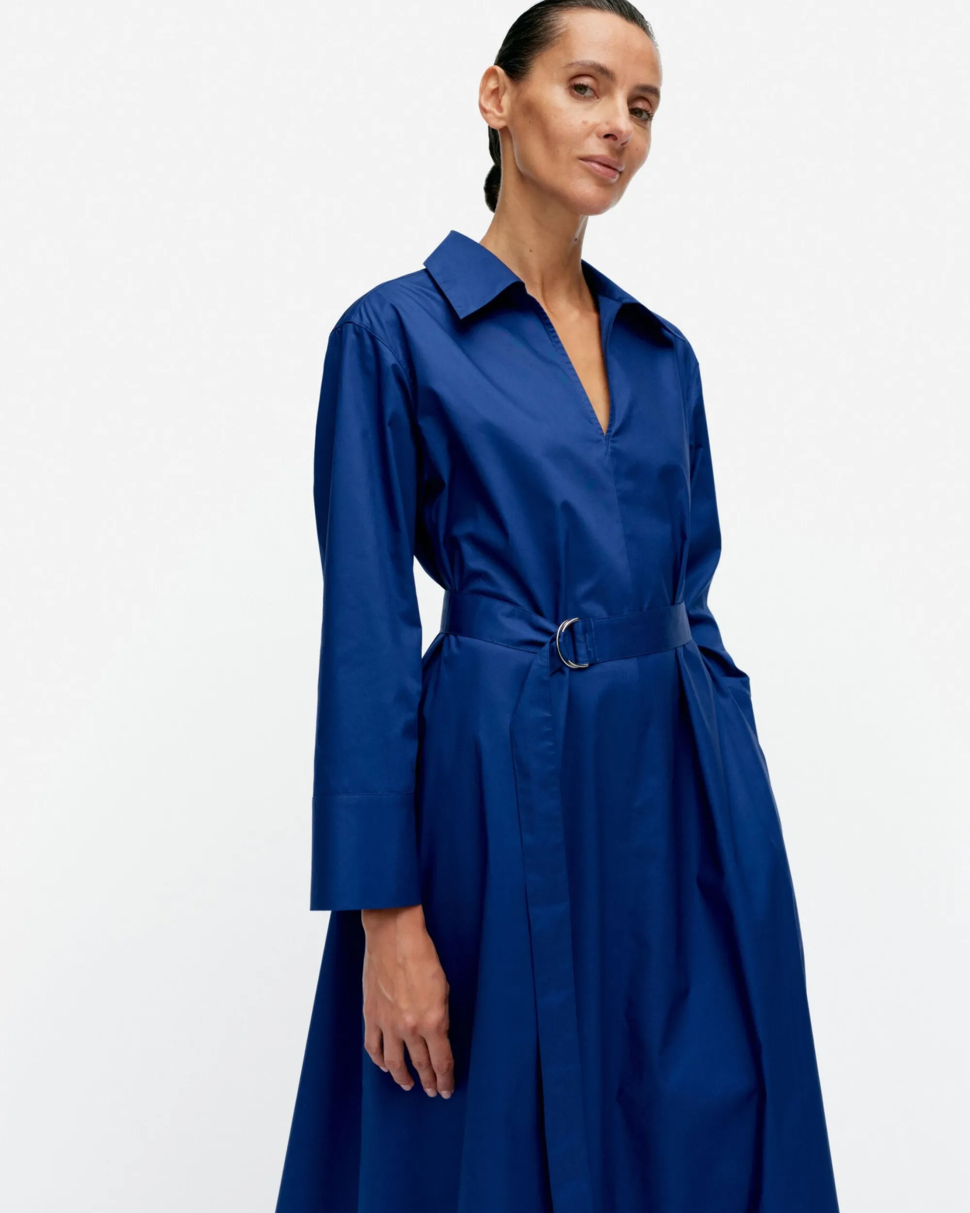 Marimekko Mekot>Perenna Solid Puuvillapopliinimekko