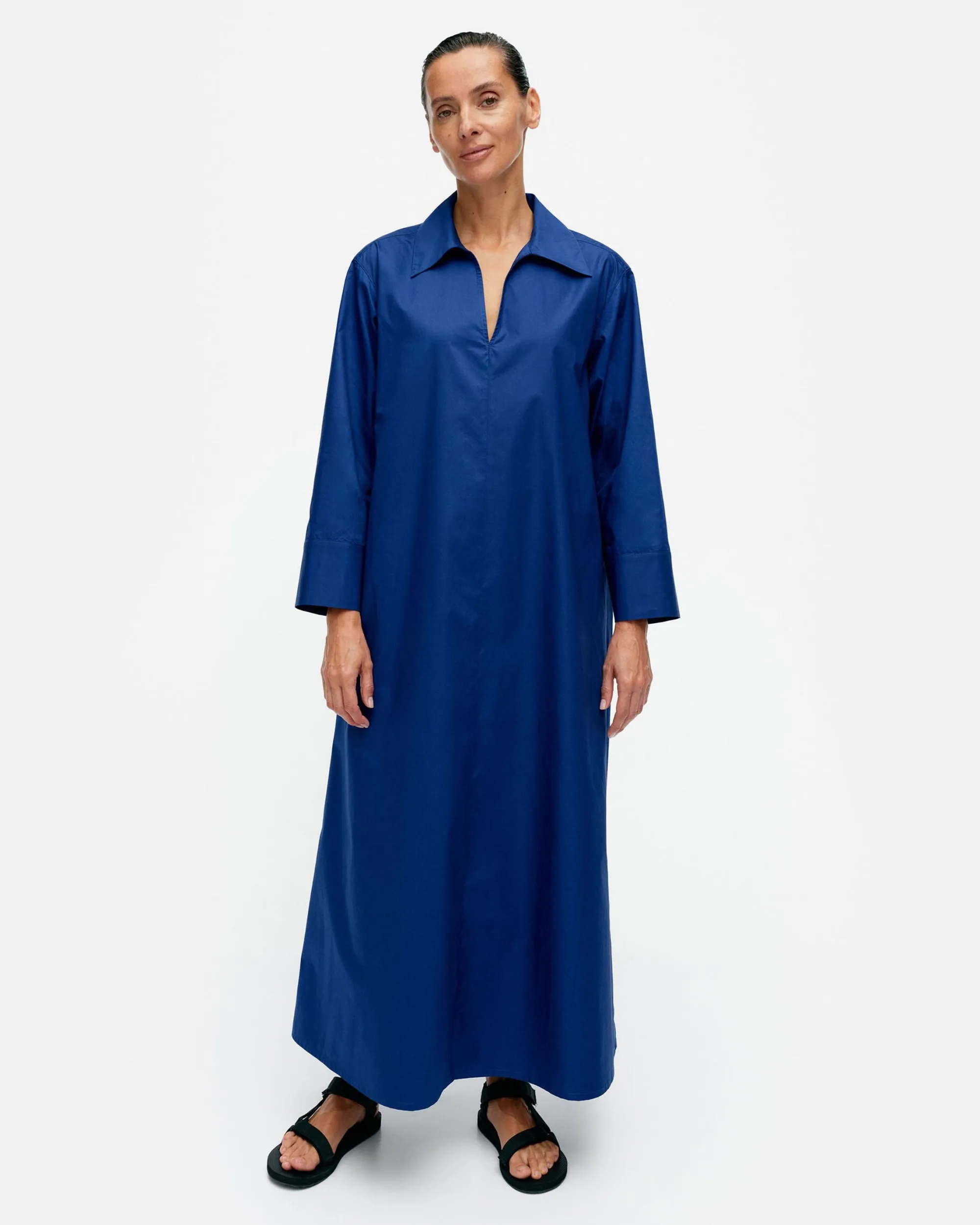 Marimekko Mekot>Perenna Solid Puuvillapopliinimekko