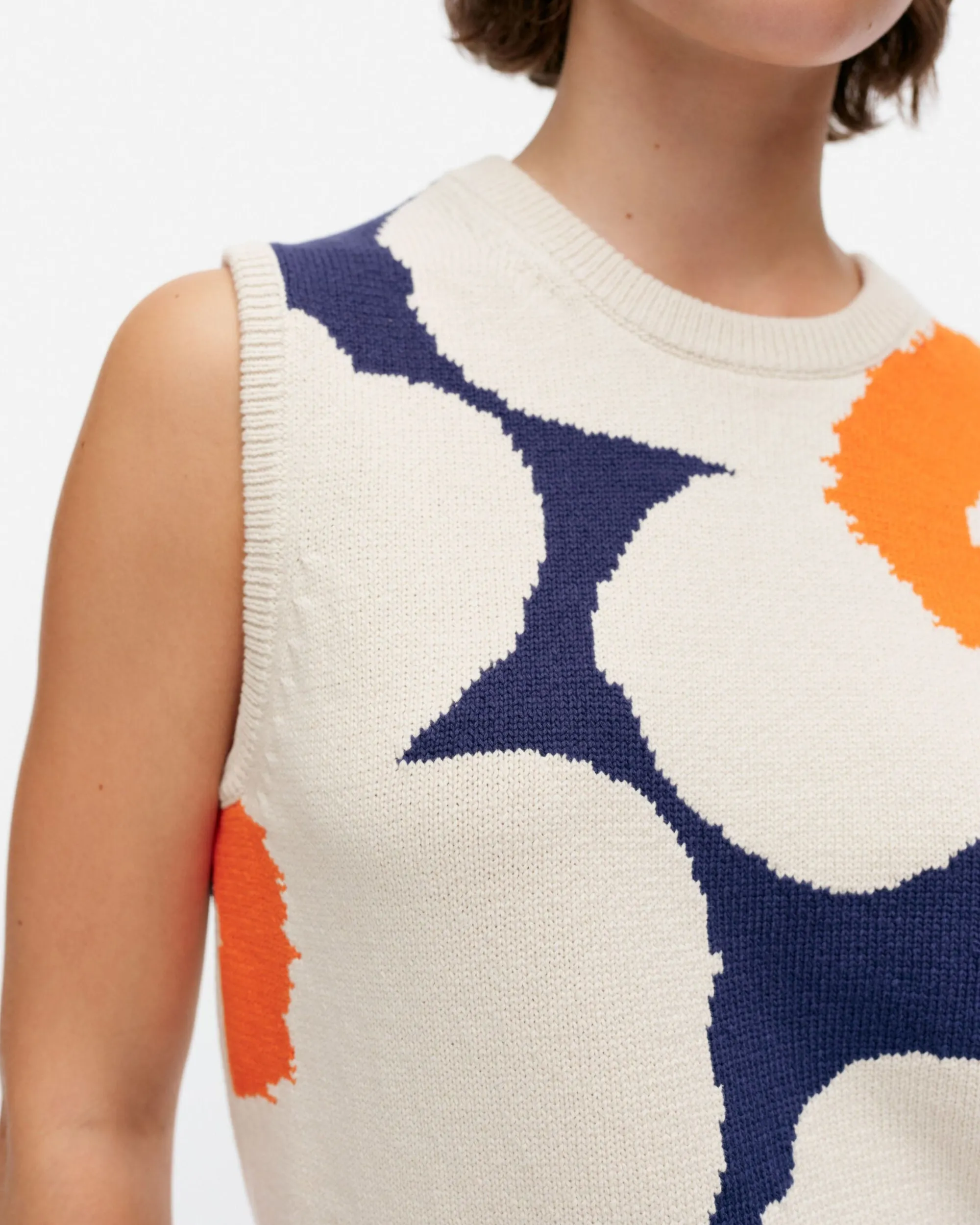 Marimekko Paidat Ja Tunikat>Pioneeri Unikko Puuvillaneuleliivi