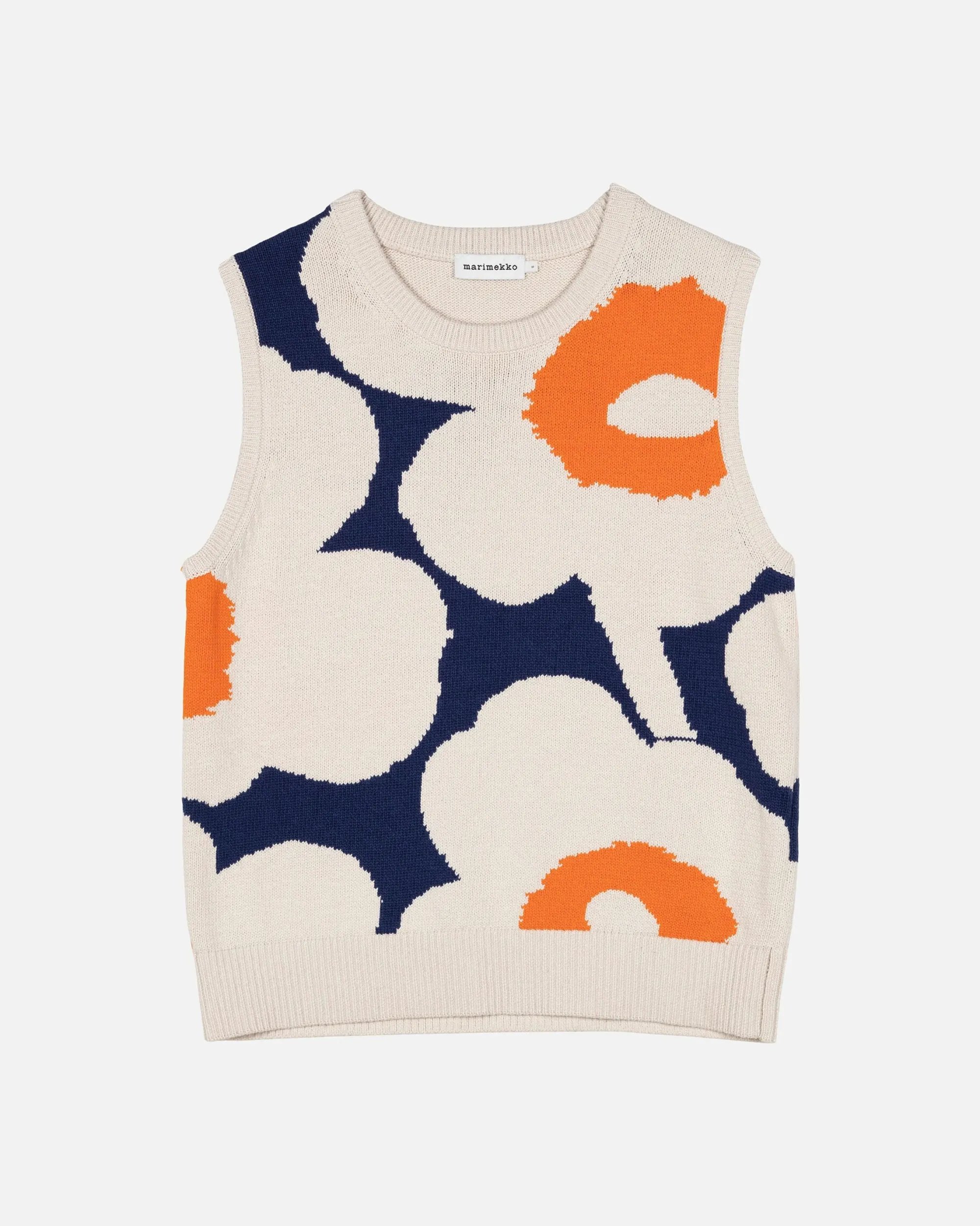 Marimekko Neuleet>Pioneeri Unikko Puuvillaneuleliivi
