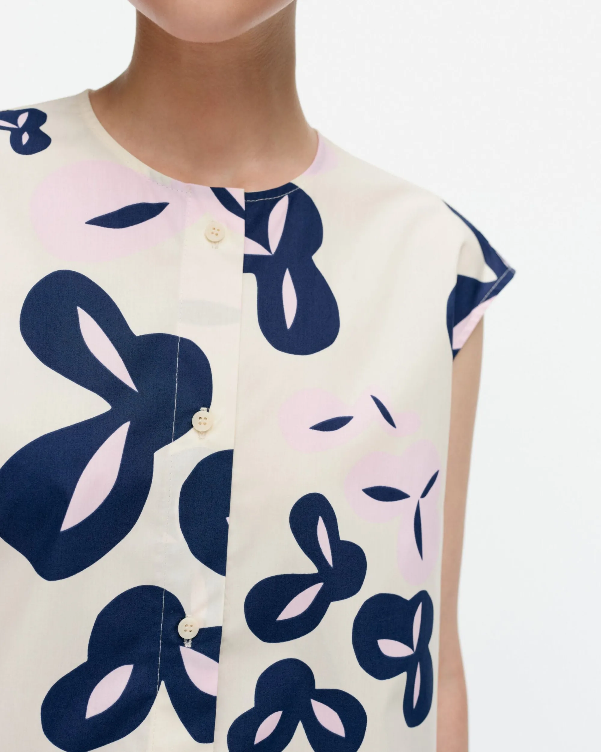 Marimekko Paidat Ja Tunikat>Pudas Poiminto Puuvillapopliinitunika